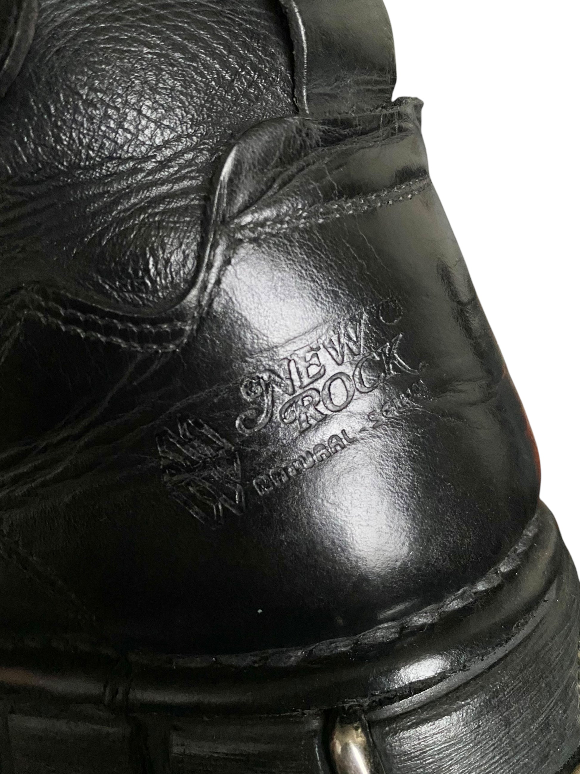 Vintage New Rock studded platform boots size 46