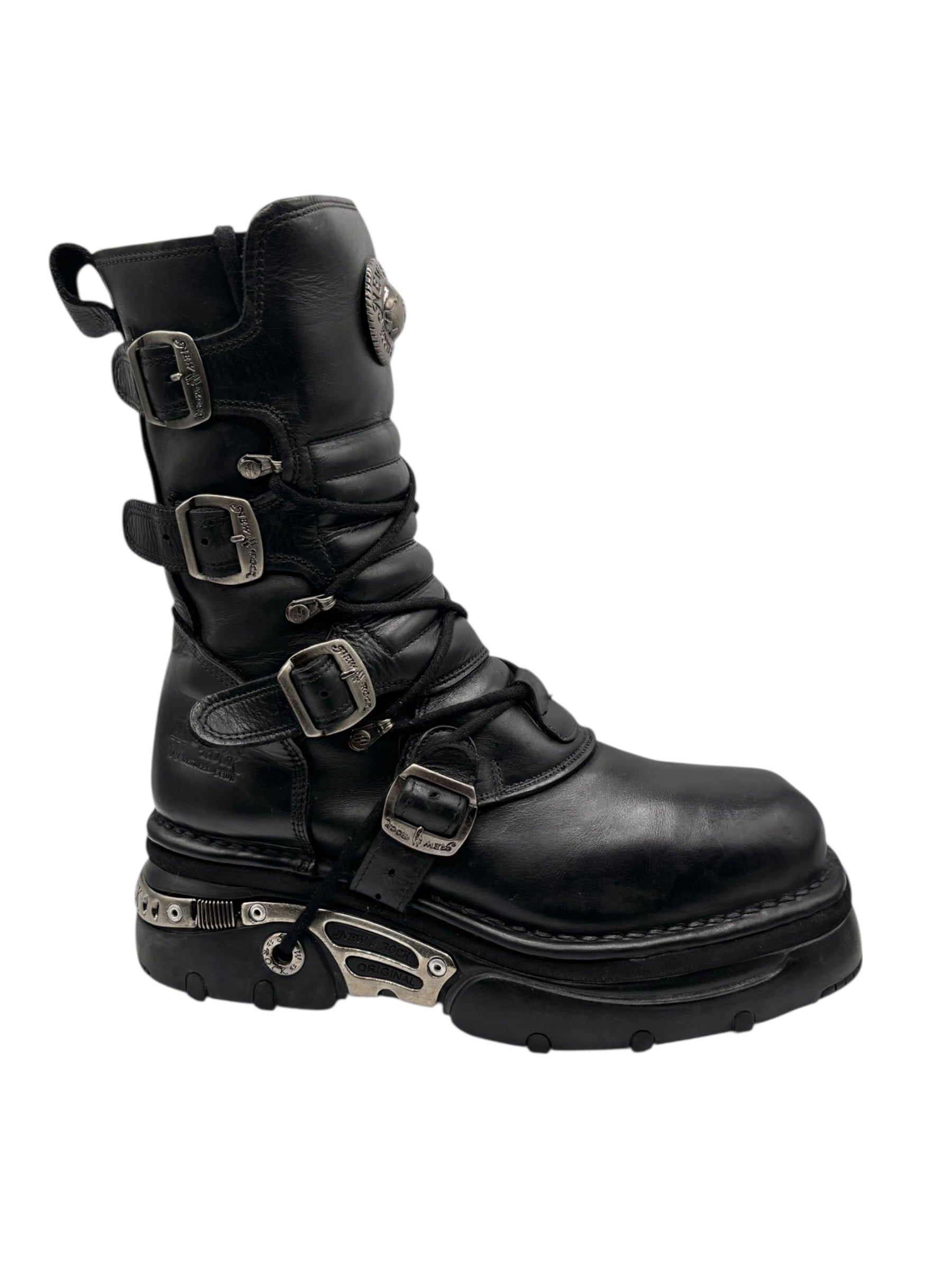 Vintage New Rock mid-calf platform boots size 45