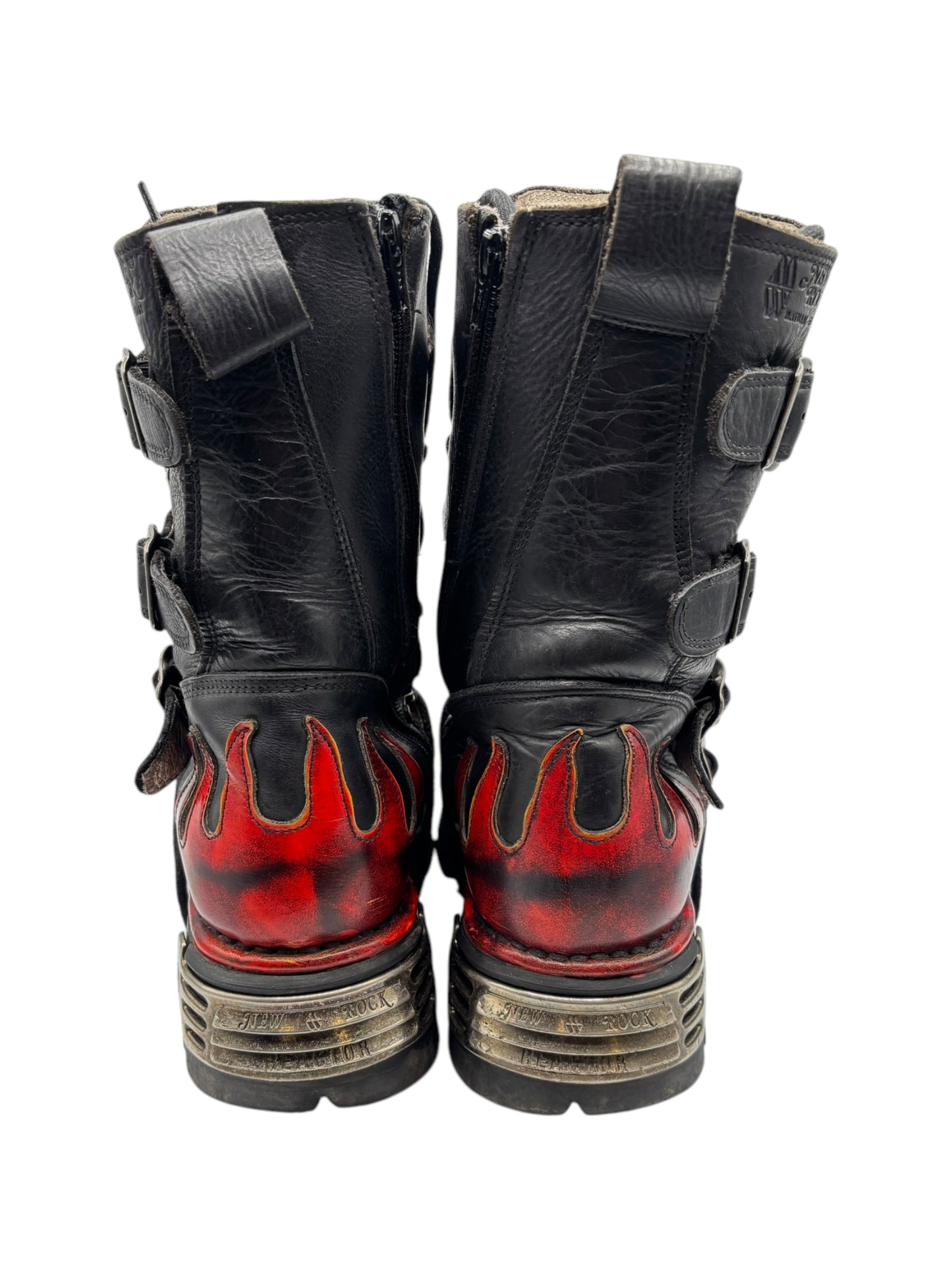 Vintage New Rock flame reactor boots size 43