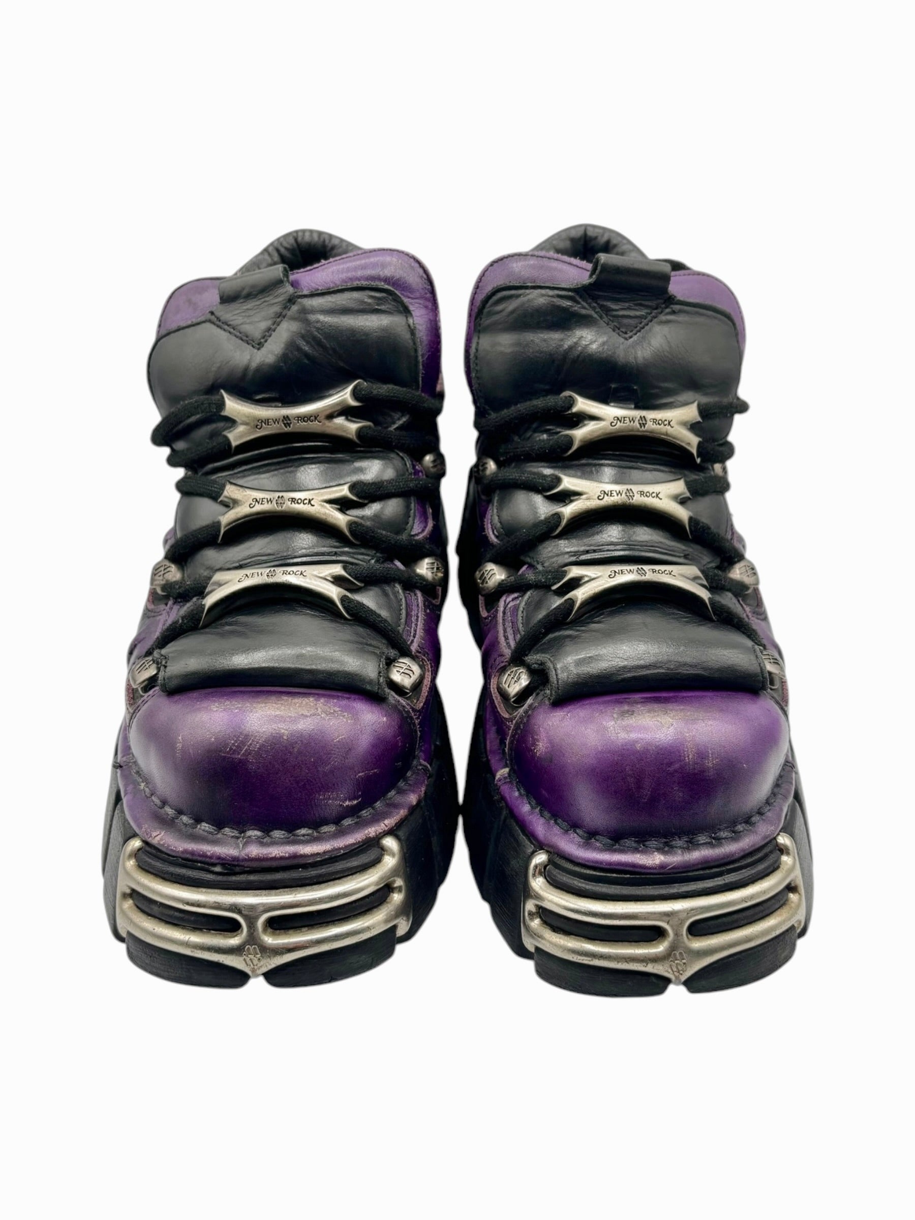 Vintage New Rock limited edition M.106-S1 purple platform boots size 39