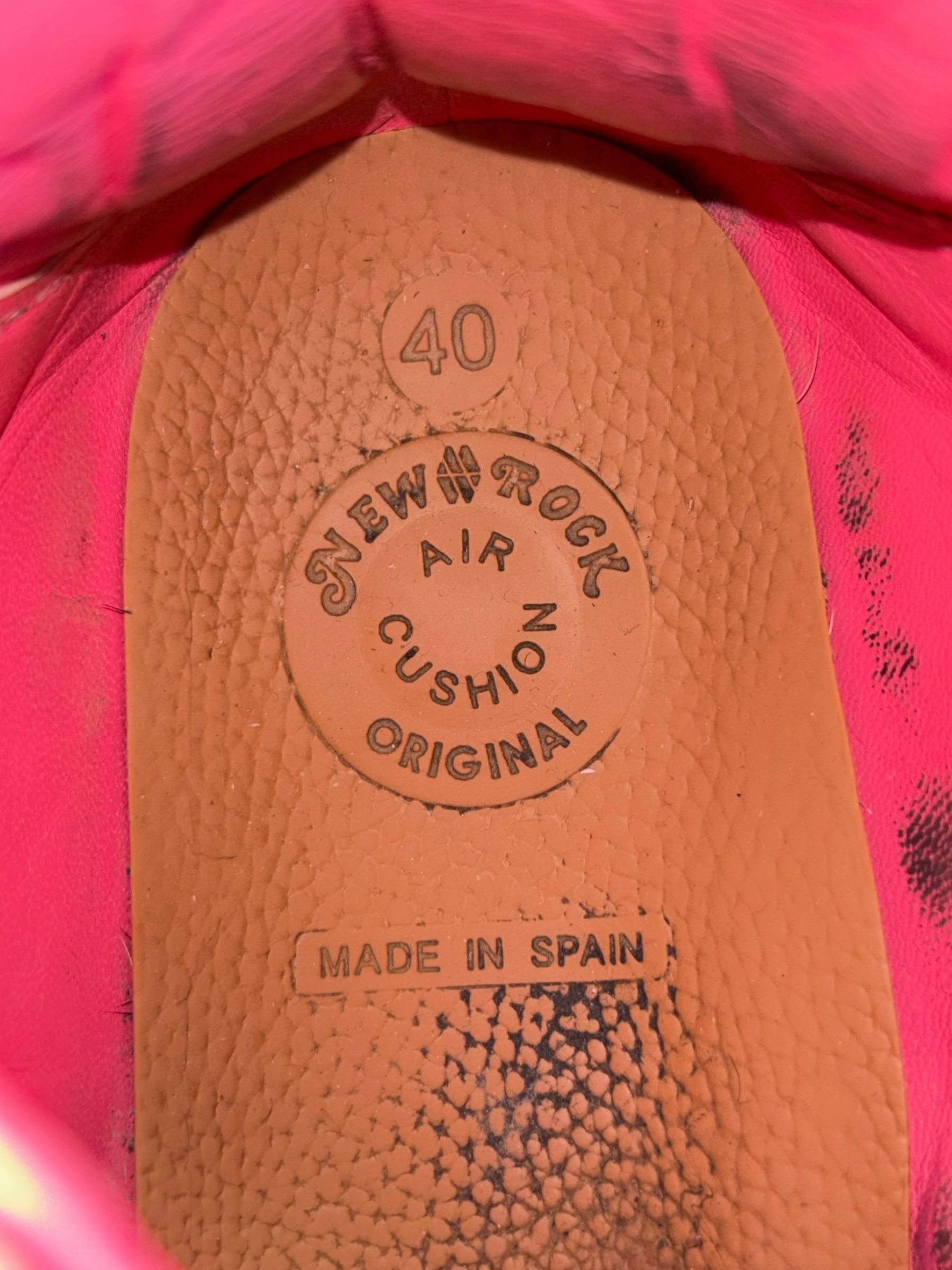 New Rock M-106-C58 pink platform boots size 44