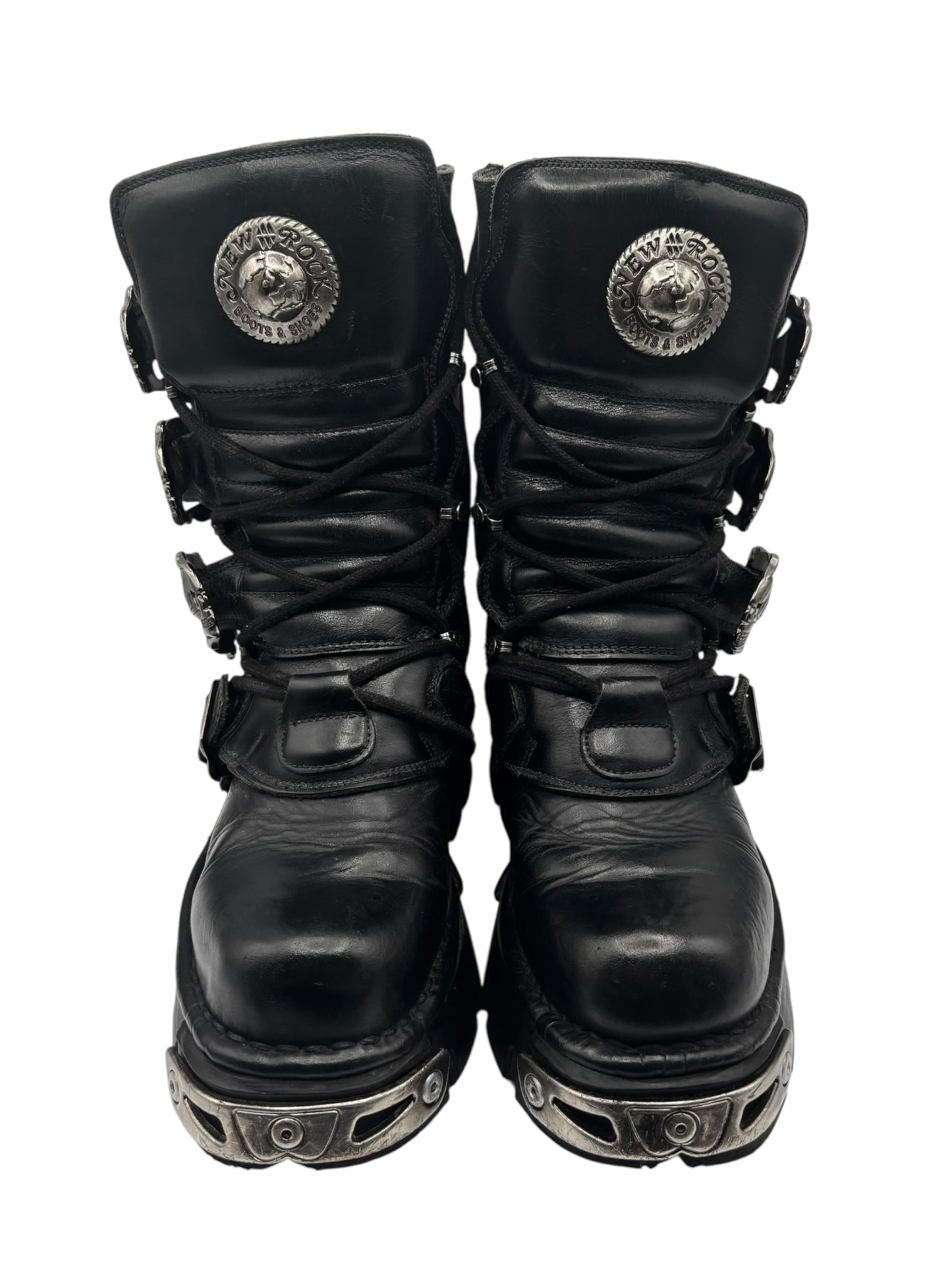 Rare vintage New Rock reactor leather boots size 36