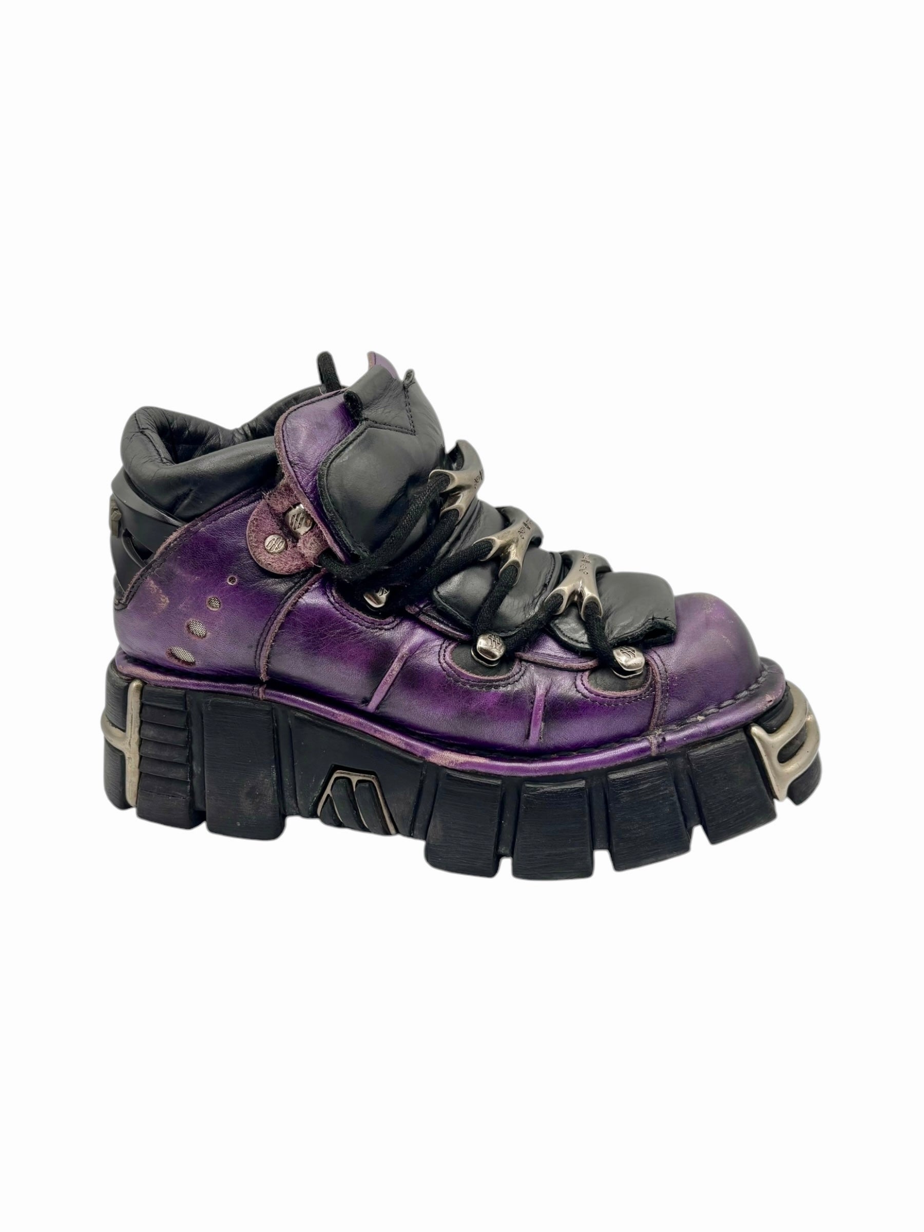 Vintage New Rock limited edition M.106-S1 purple platform boots size 39