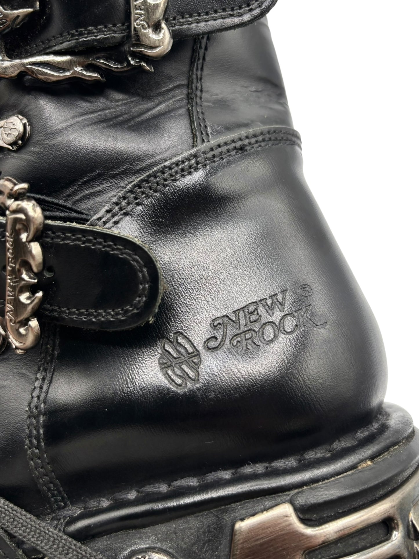 Rare vintage New Rock reactor leather boots size 42