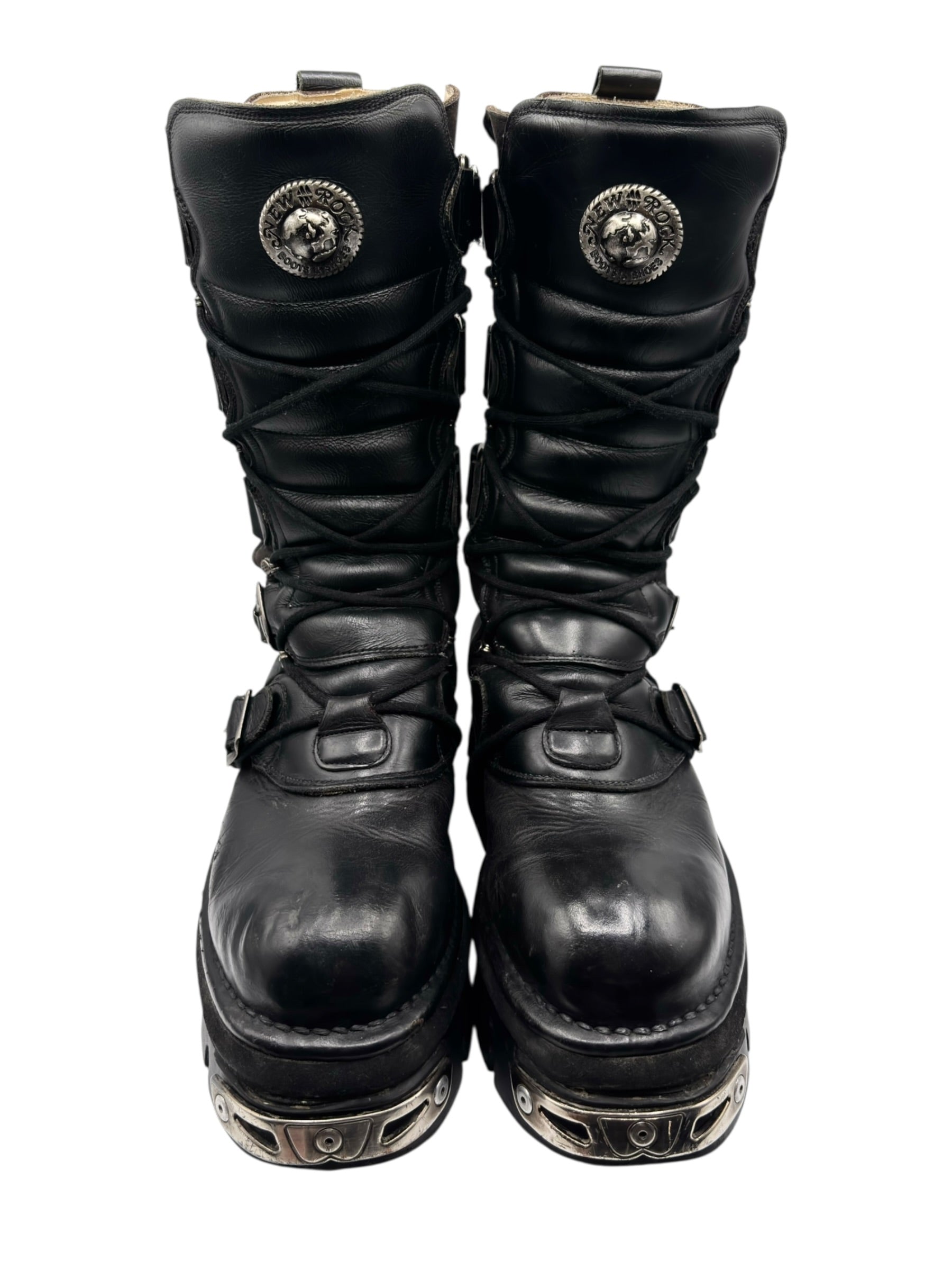 Vintage New Rock knee high reactor boots size 45