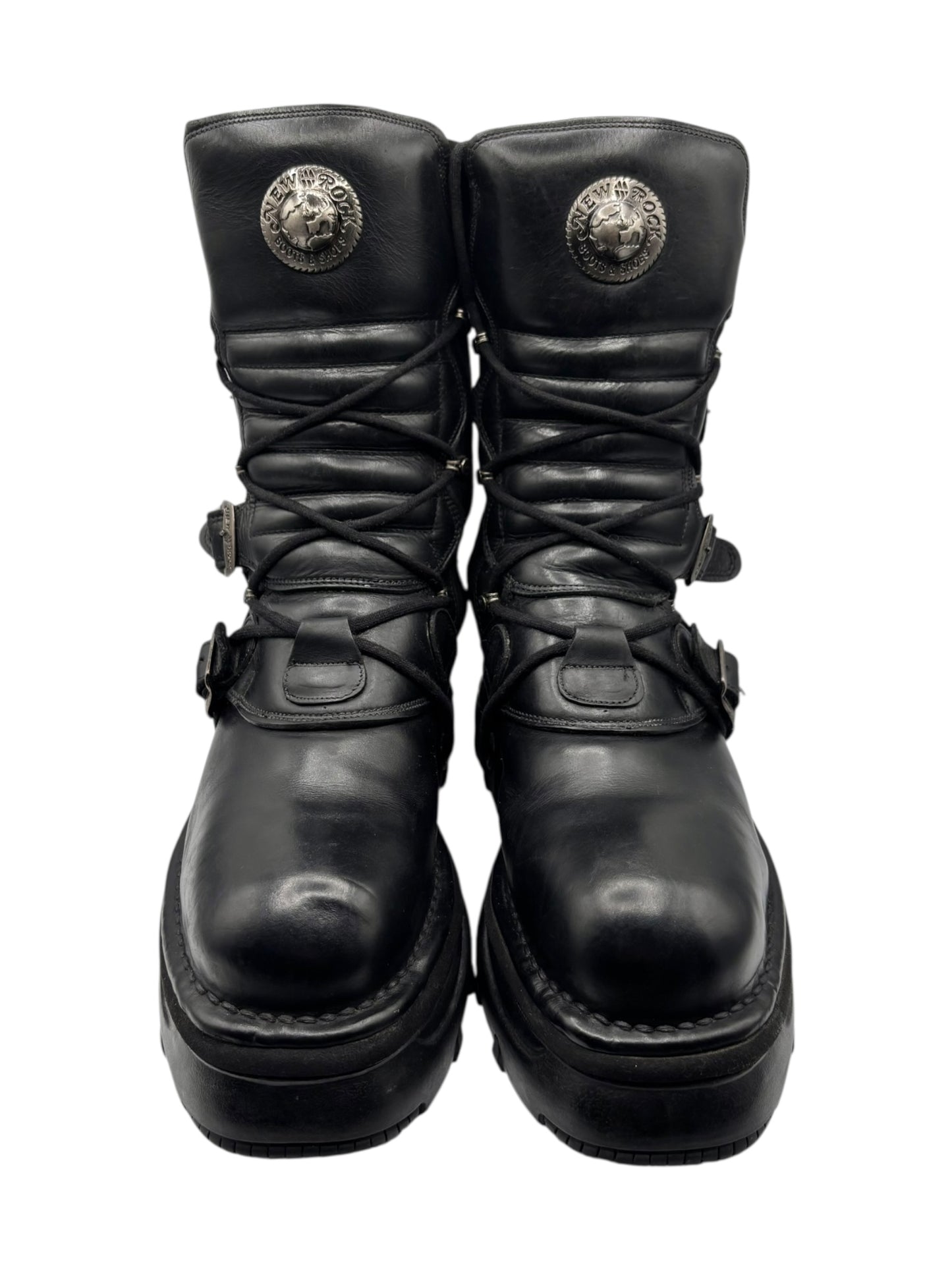Vintage New Rock mid-calf platform boots size 45