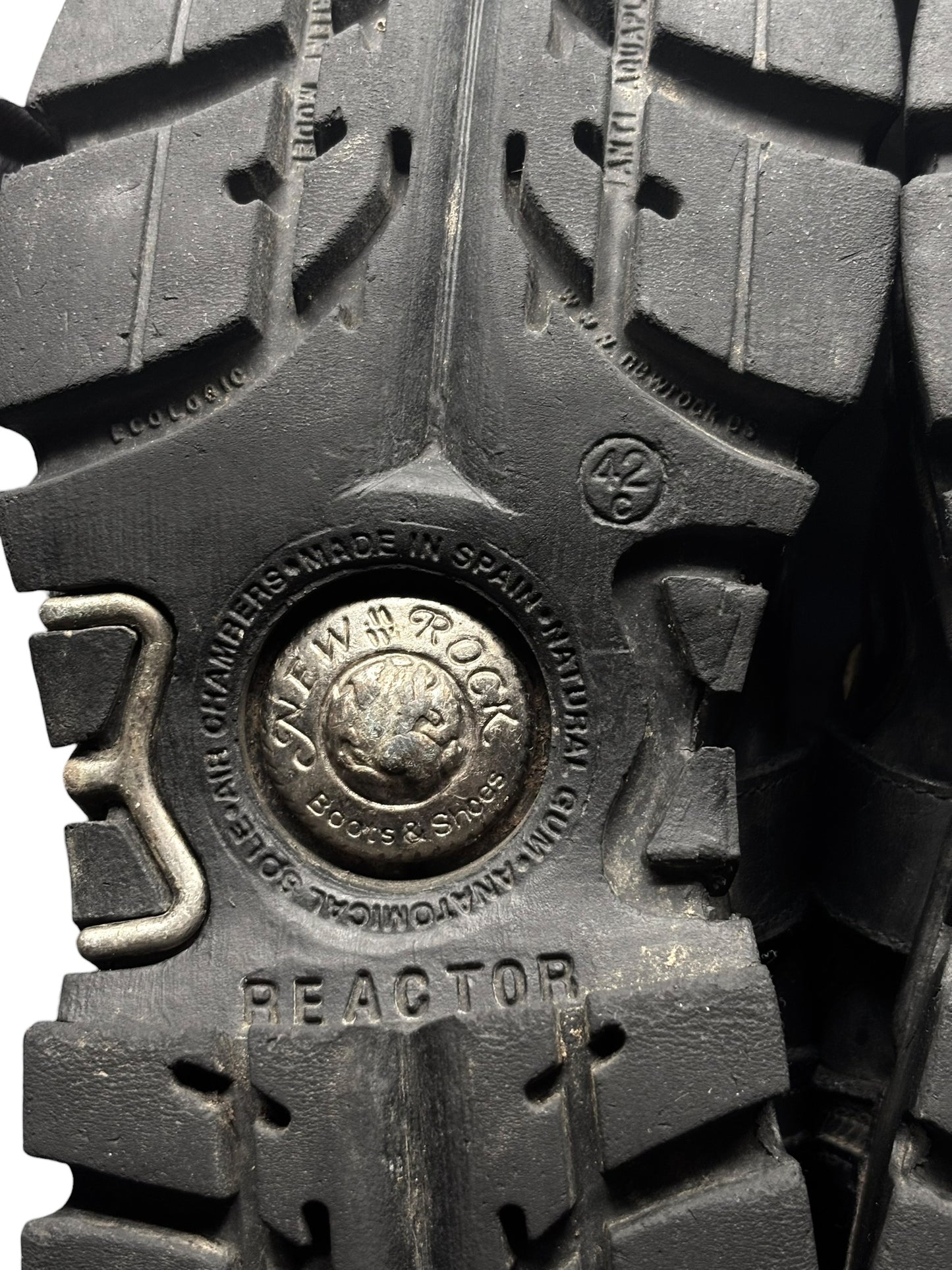 Vintage New Rock chained skull leather boots