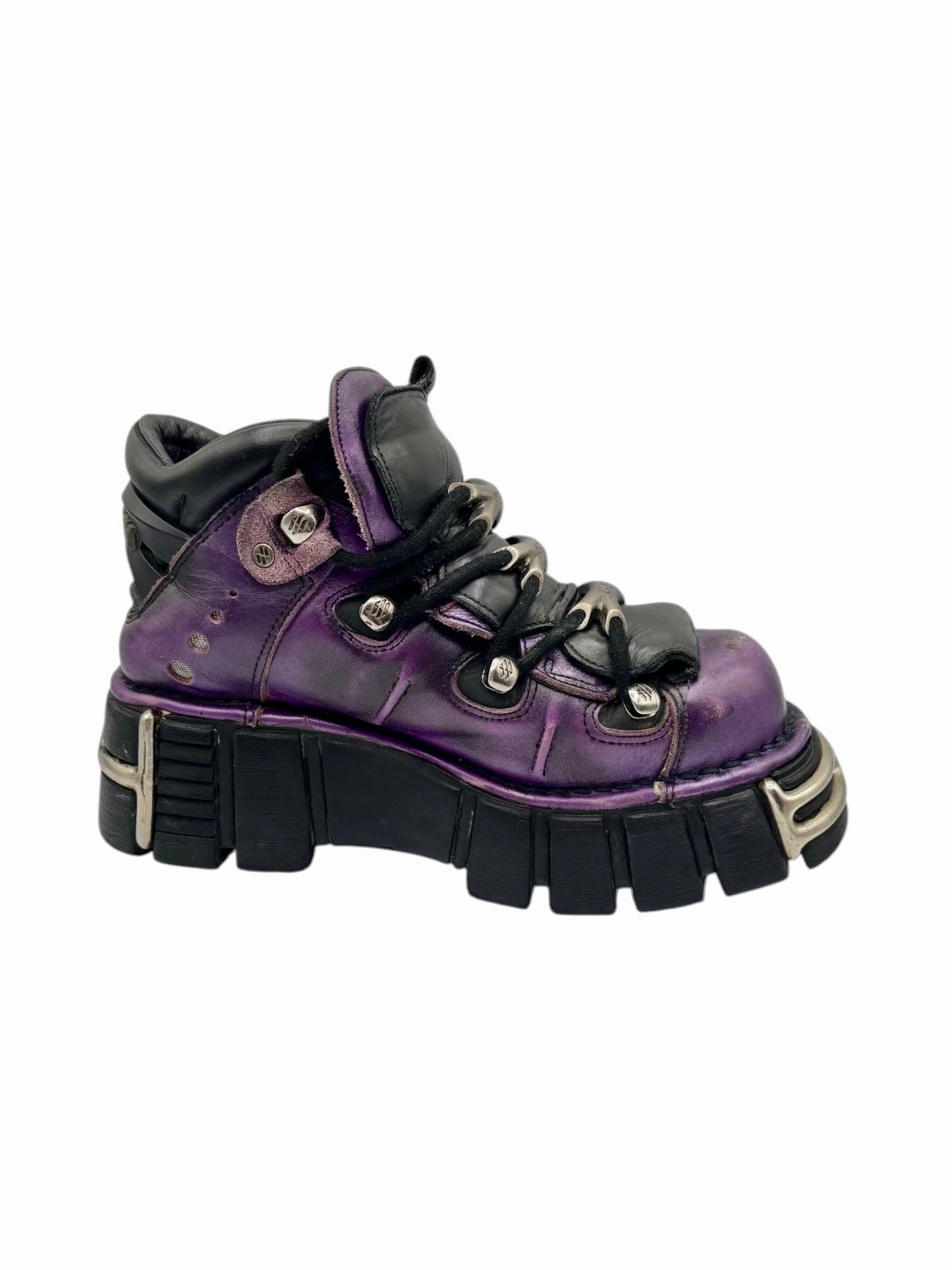 Vintage New Rock limited edition M.106-S1 purple platform boots size 39