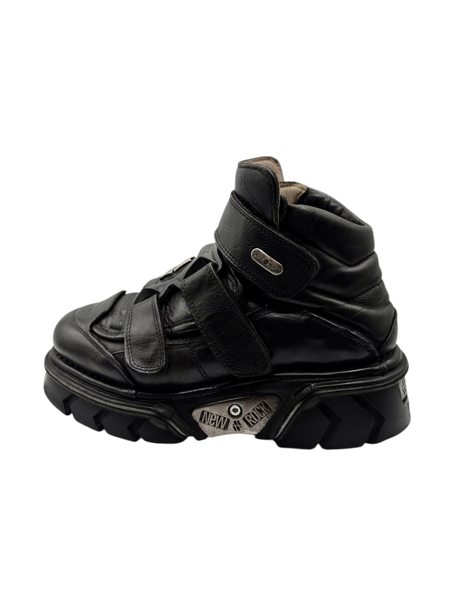 Vintage New Rock M-285 black platform boots size 42