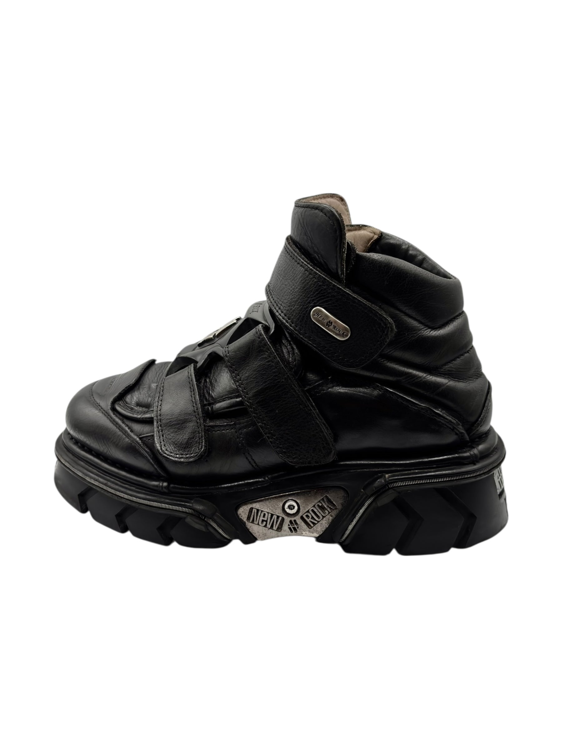 Vintage New Rock M-285 black platform boots size 42