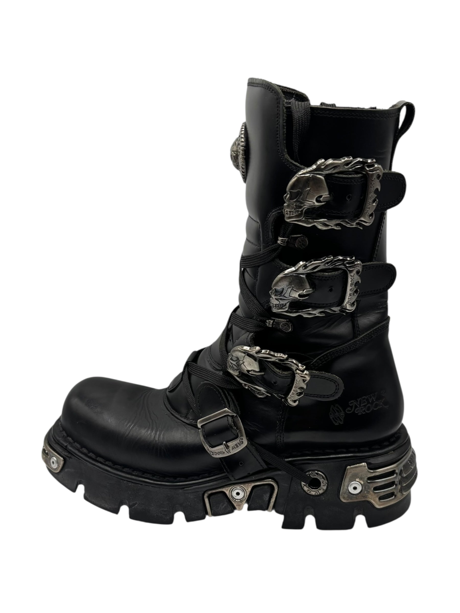 Rare vintage New Rock reactor leather boots size 42