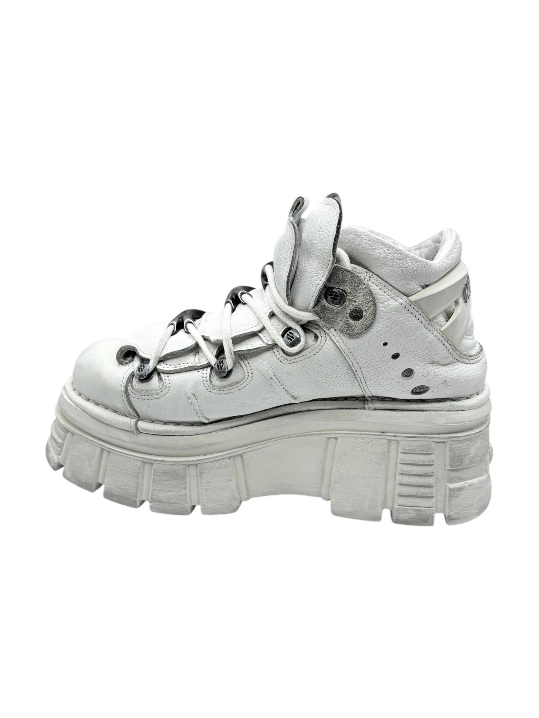 New Rock M-106 white platform boots size 43