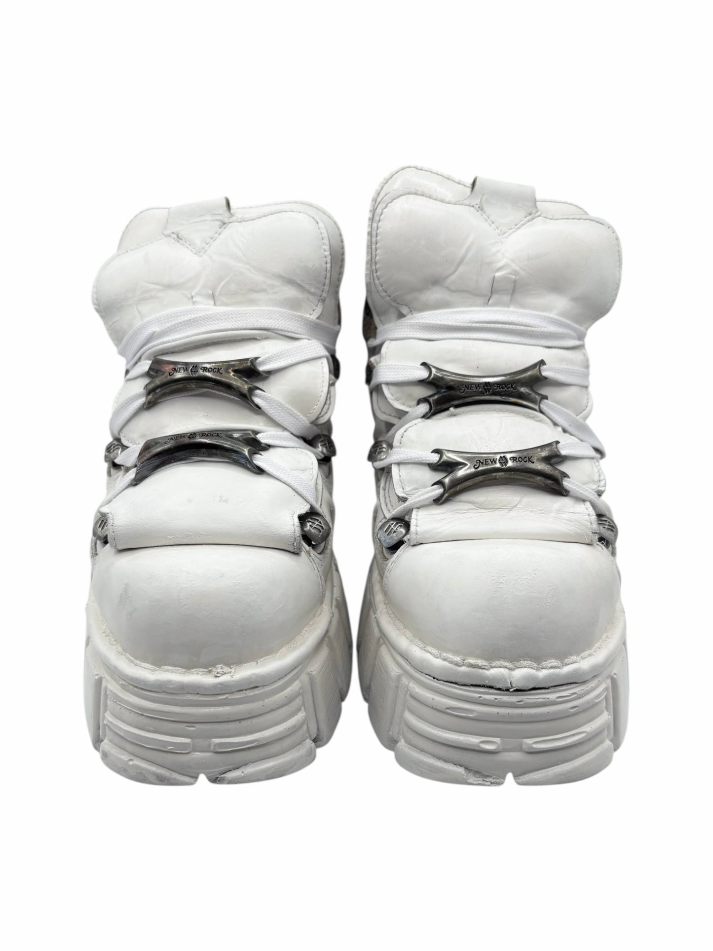 New Rock M-106 white platform boots size 38