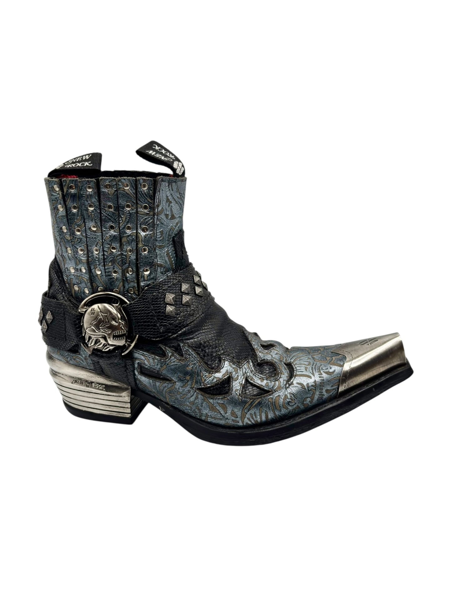 Vintage New Rock steel cap cowboy boots size 40