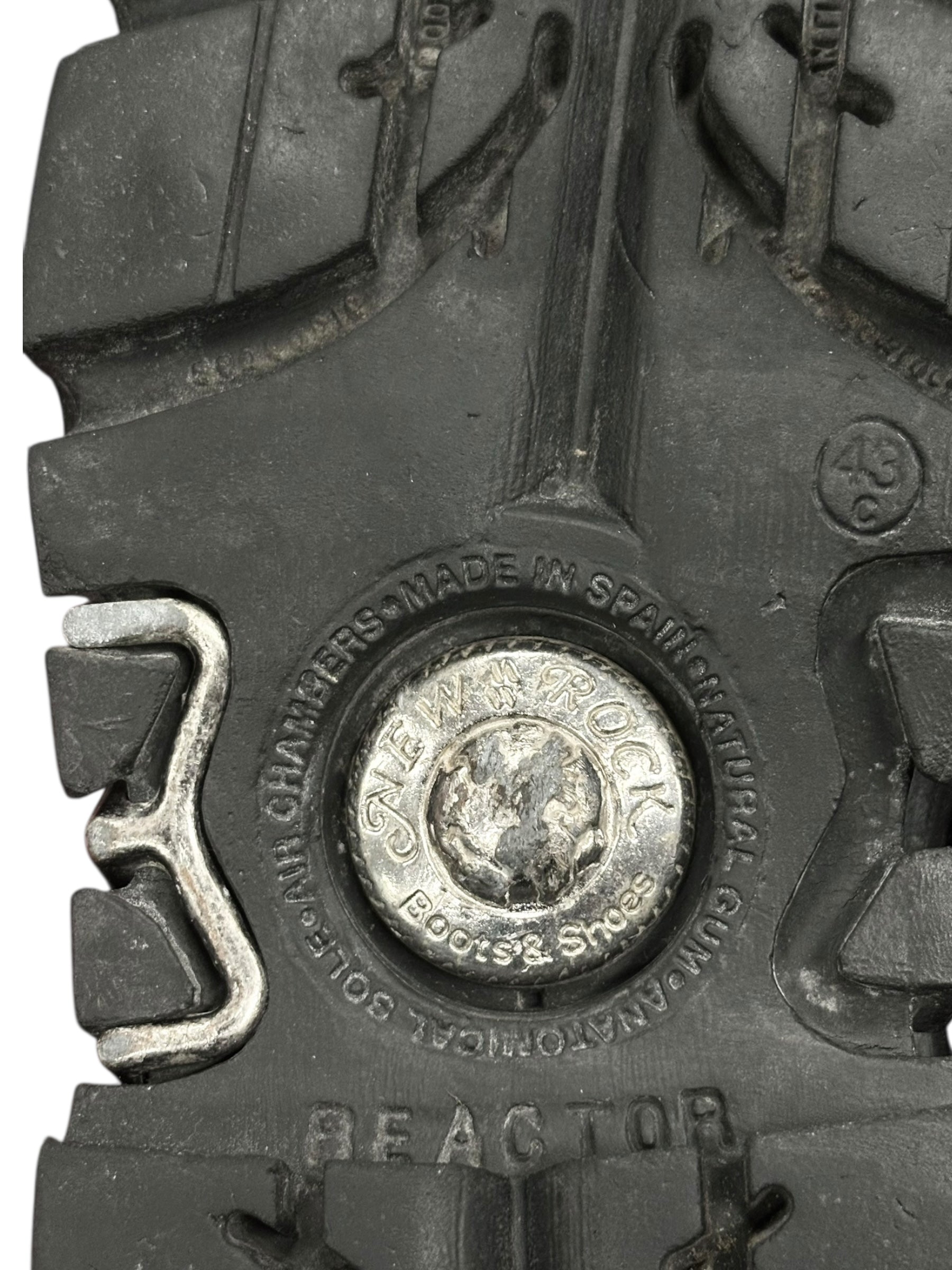 Vintage New Rock studded chain reactor boots size 43