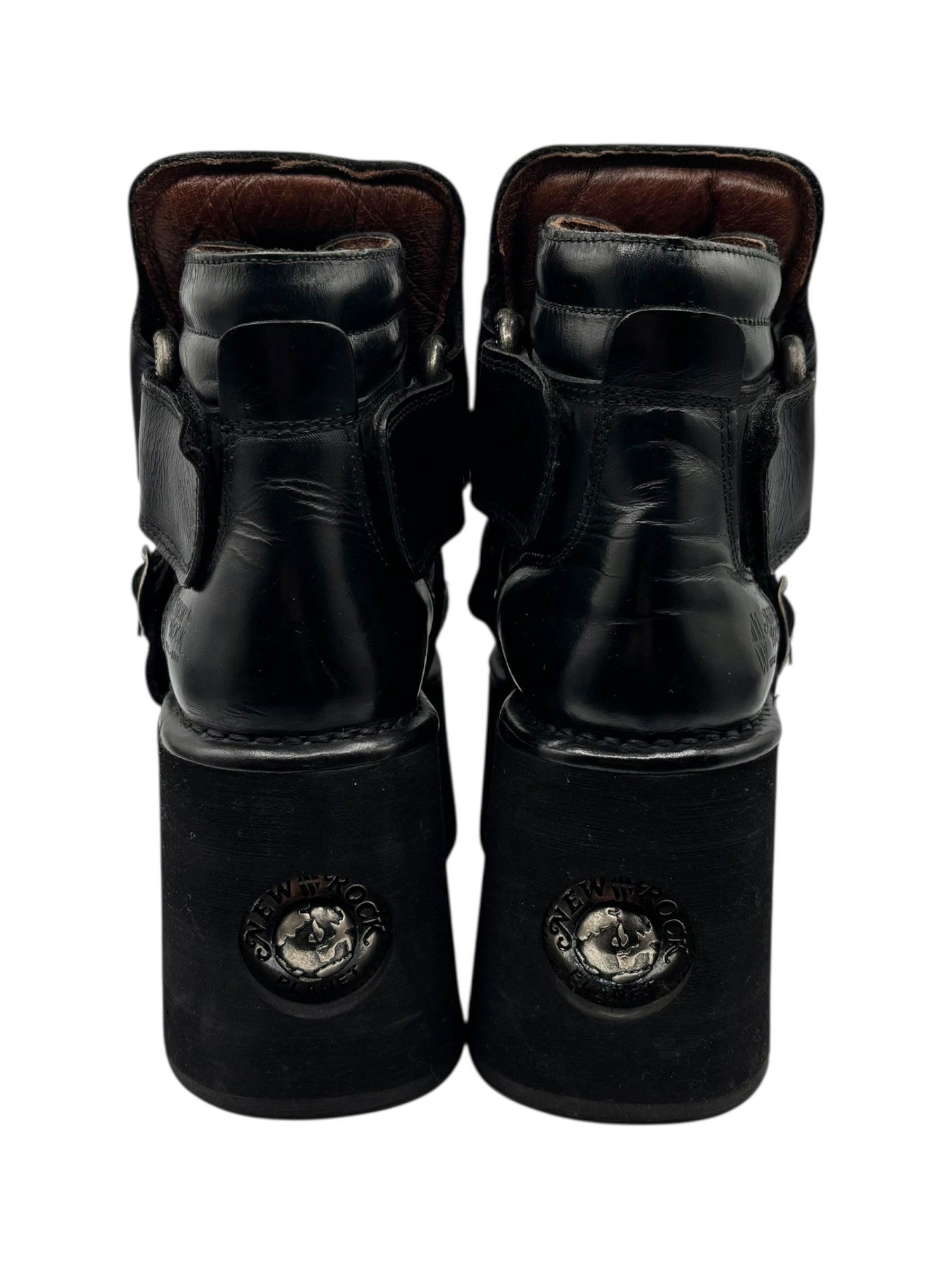 Vintage 90s New Rock neptuno pouch platform boots size 36