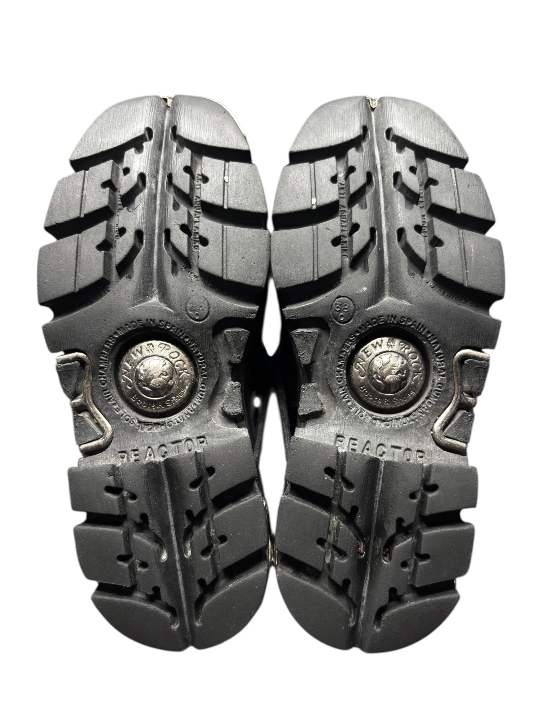 Vintage New Rock mid-calf leather reactor boots size 38