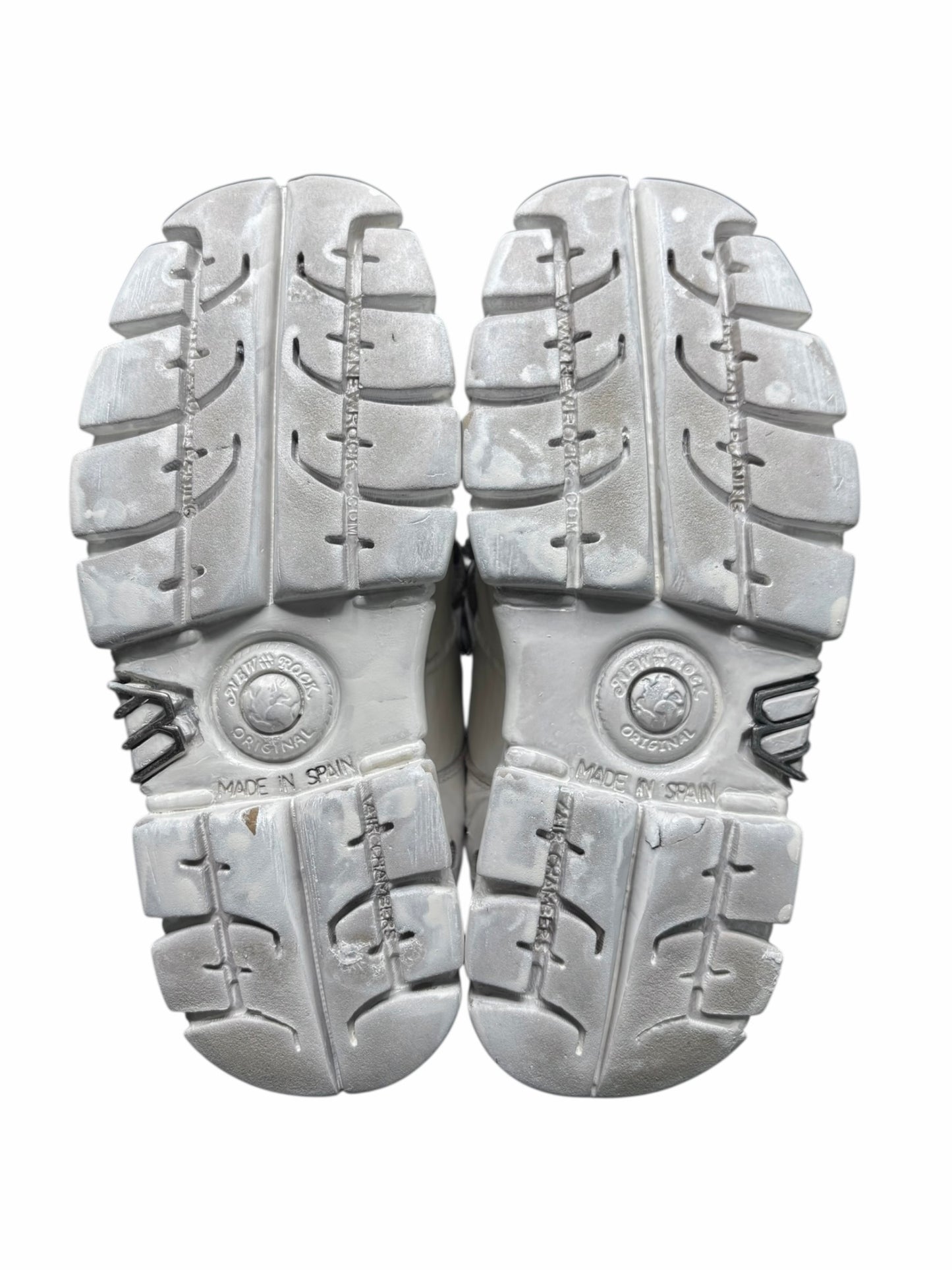 New Rock M-106 white platform boots size 38