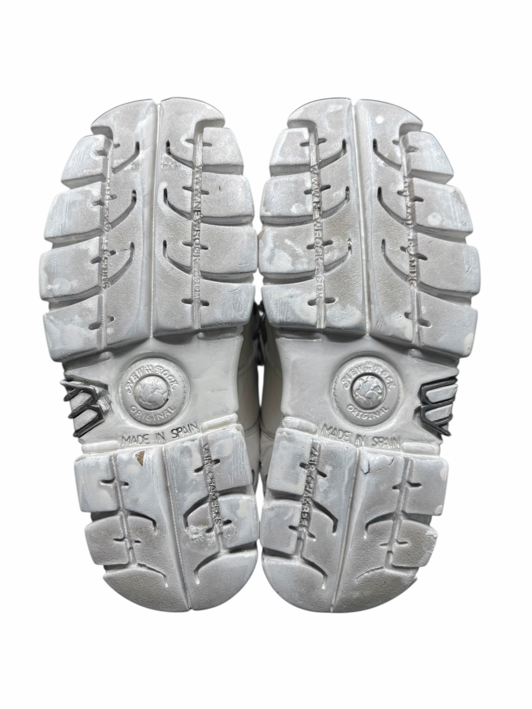 New Rock M-106 white platform boots size 38