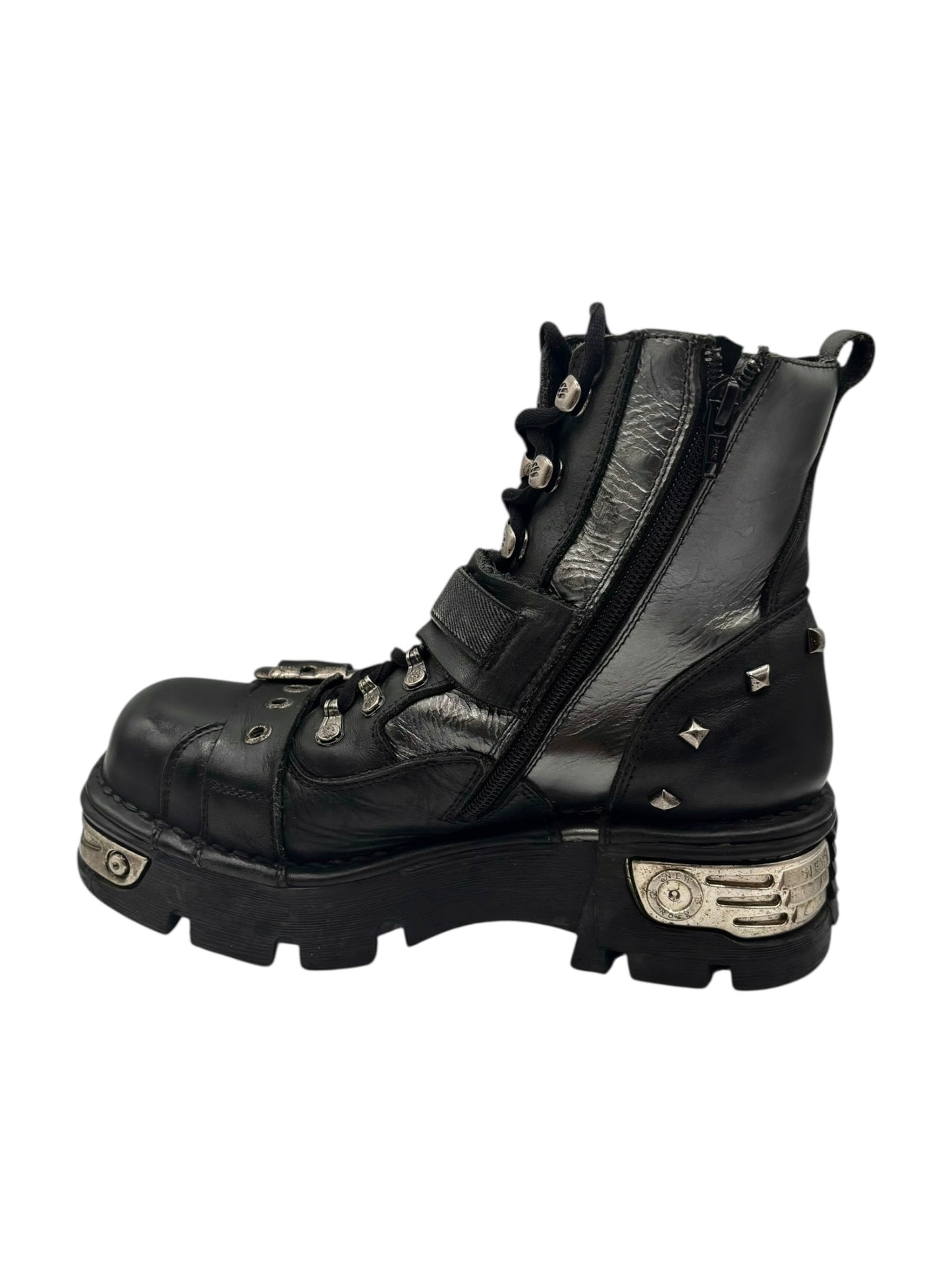 RARE vintage New Rock techno platform boots size 41