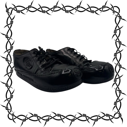 Vintage Swear London skate shoes in black color wave size 36