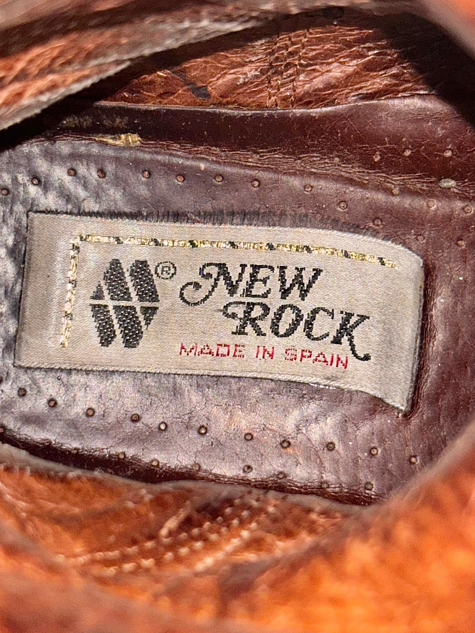 VERY RARE vintage New Rock atom mid-calf platform boots size 41