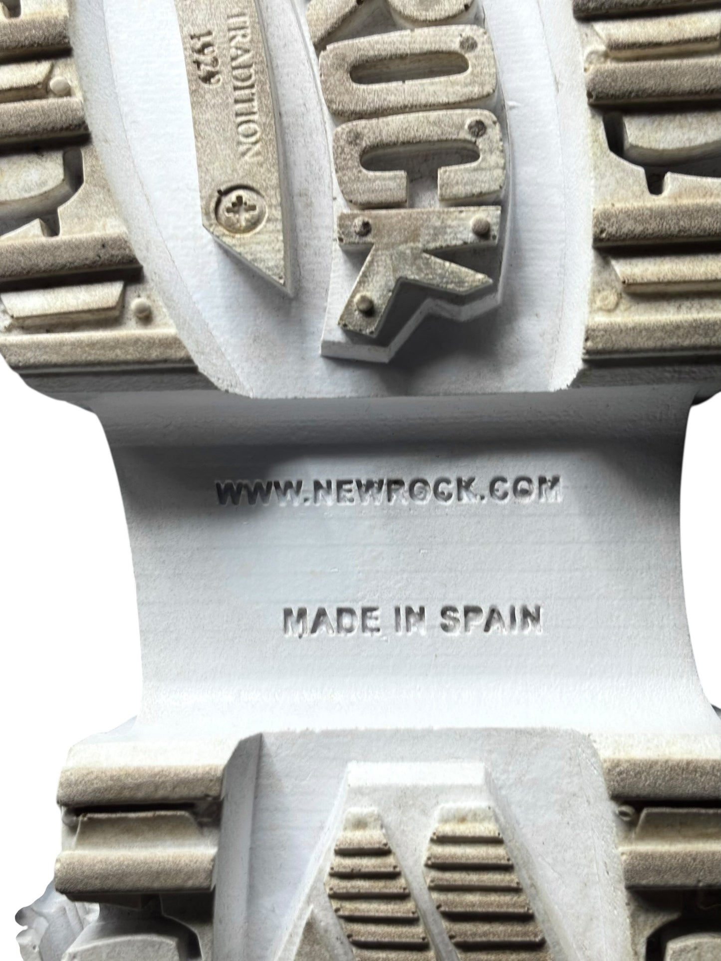 Vintage New Rock white and pink platform boots size 40