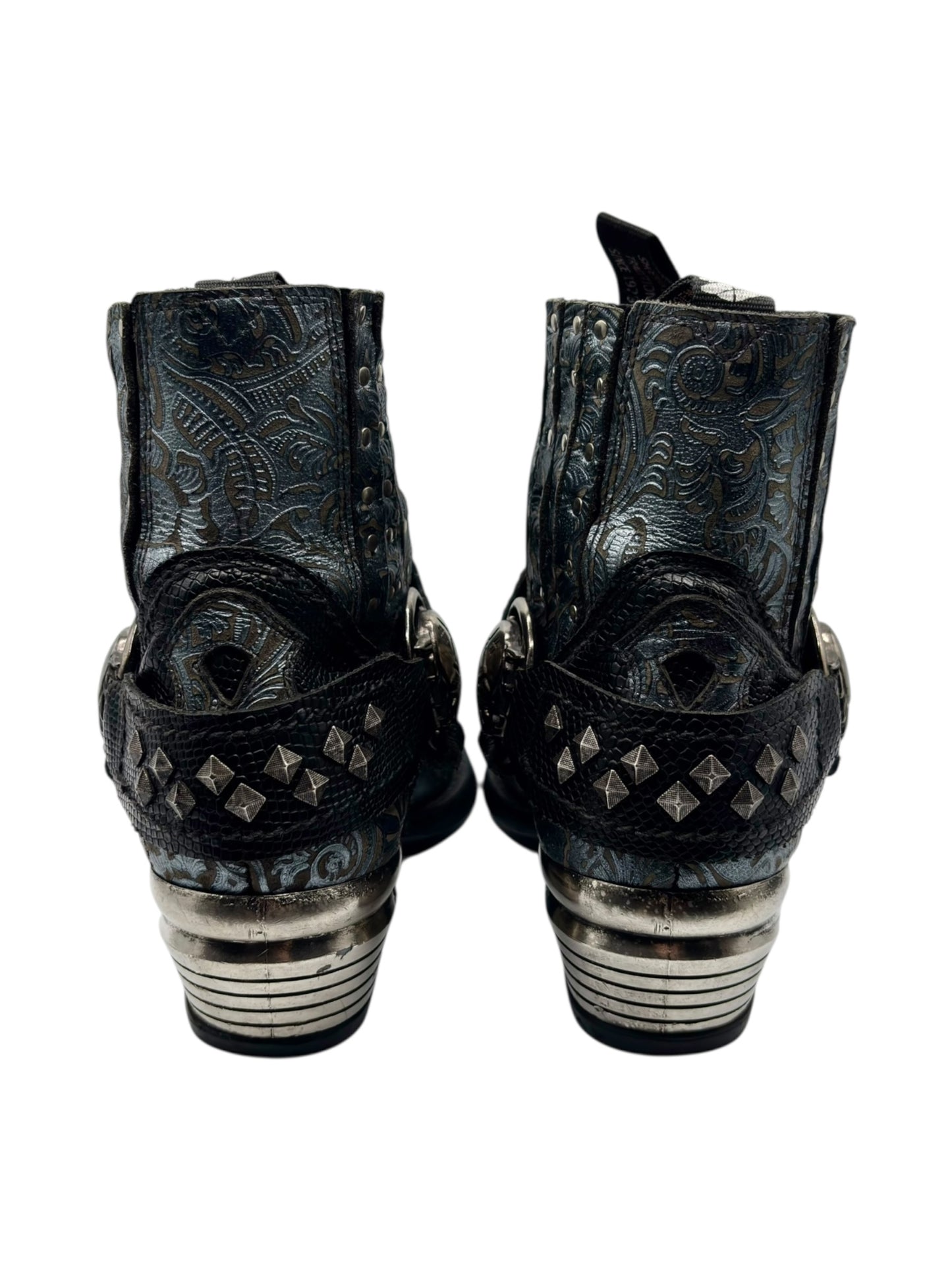 Vintage New Rock steel cap cowboy boots size 40