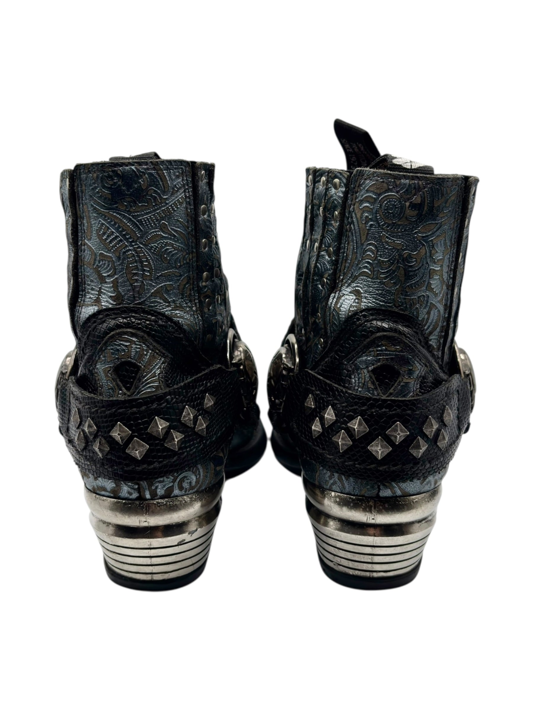 Vintage New Rock steel cap cowboy boots size 40