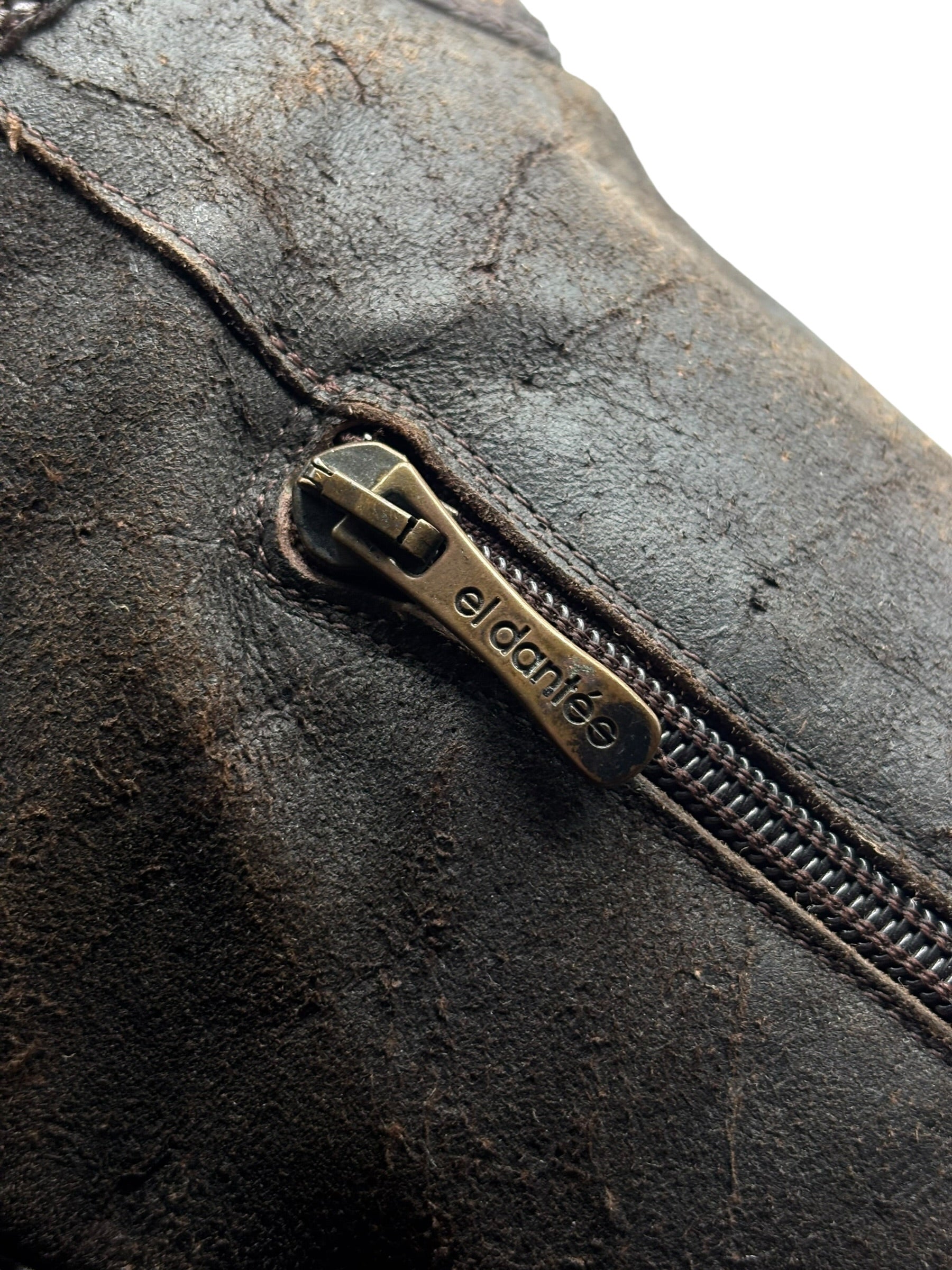 Vintage El Dantes brown knee high boots size 38