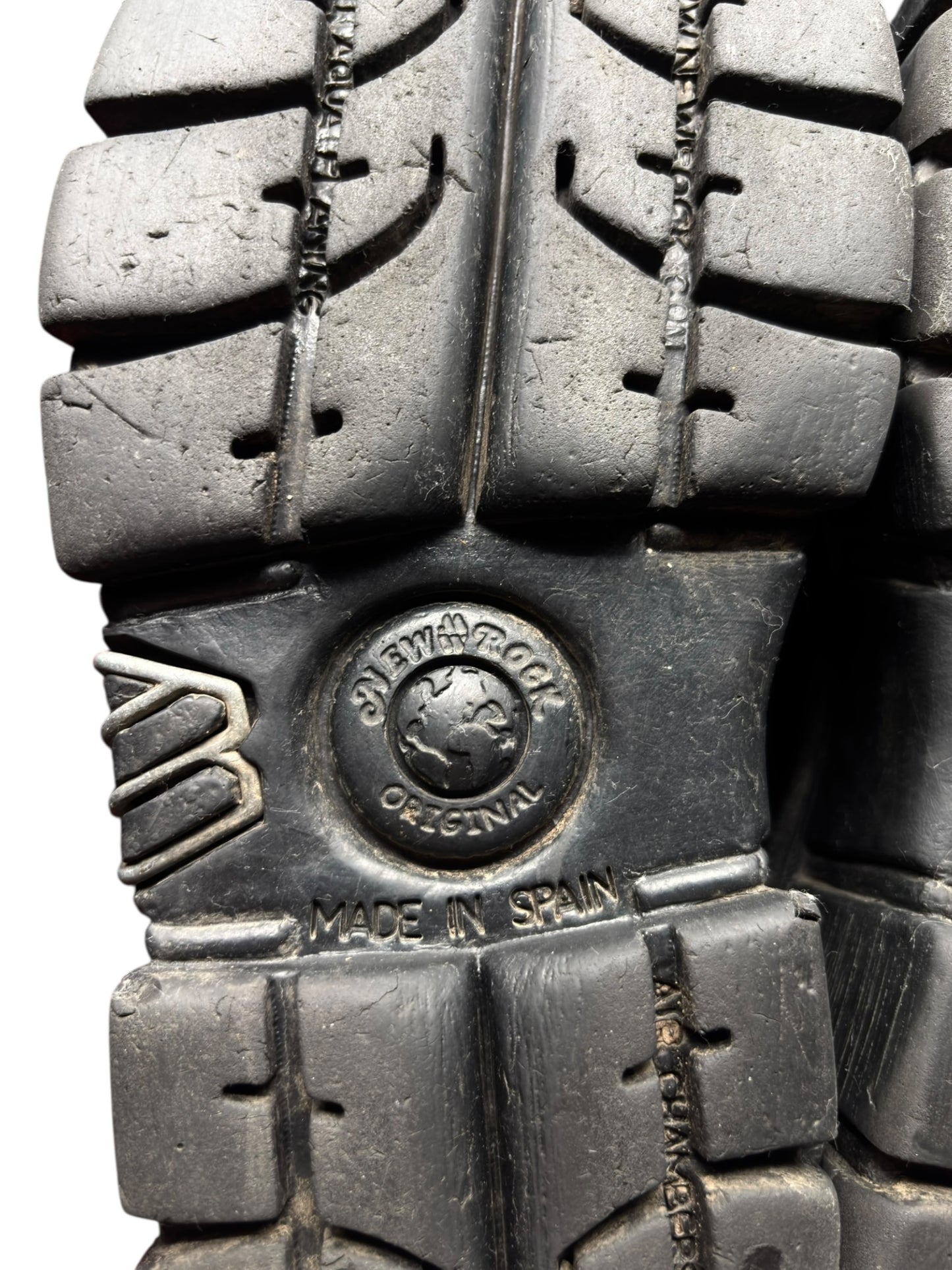 New Rock mili lace-up leather platform boots size 37