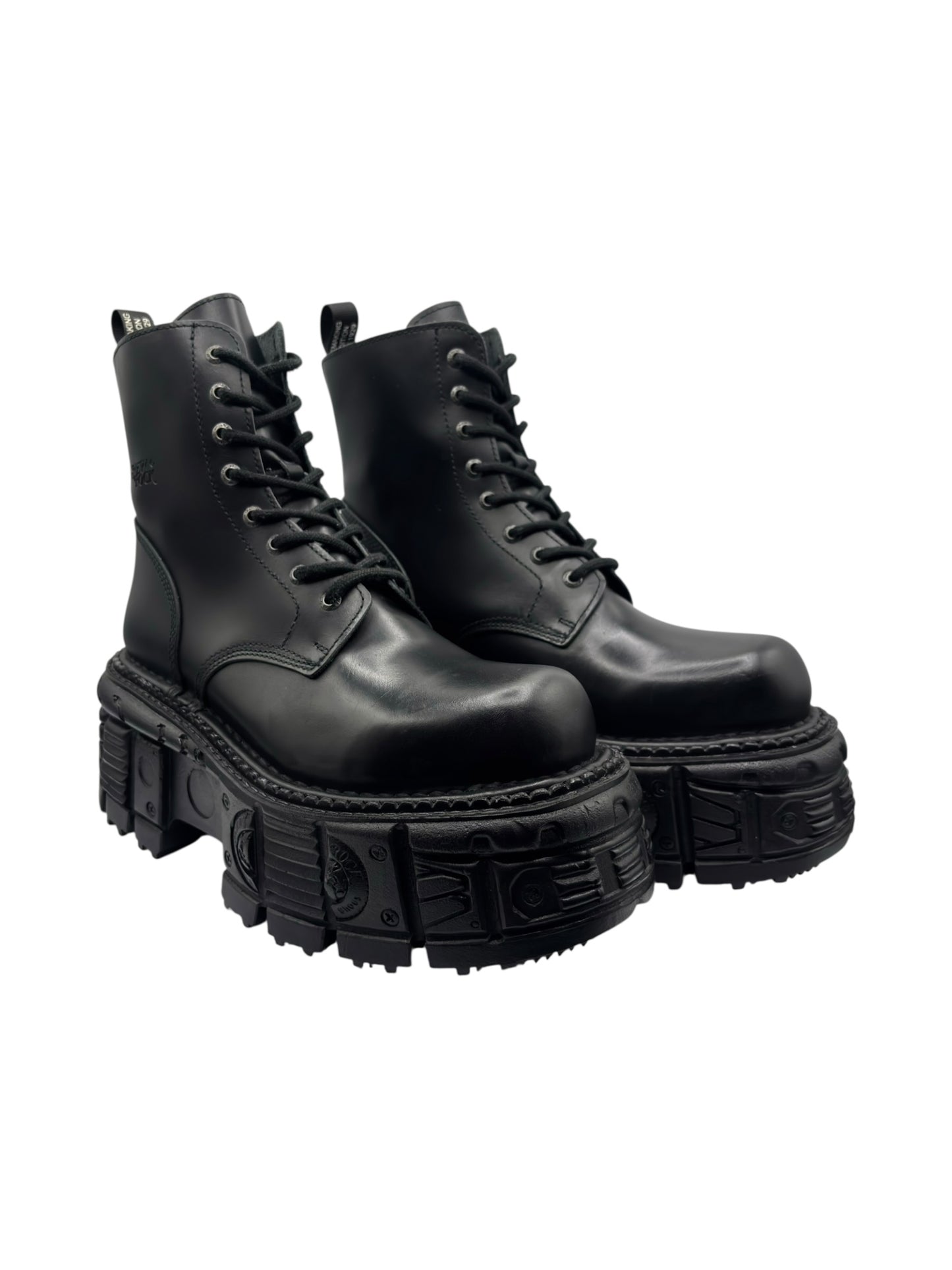 New Rock tank platform leather boots