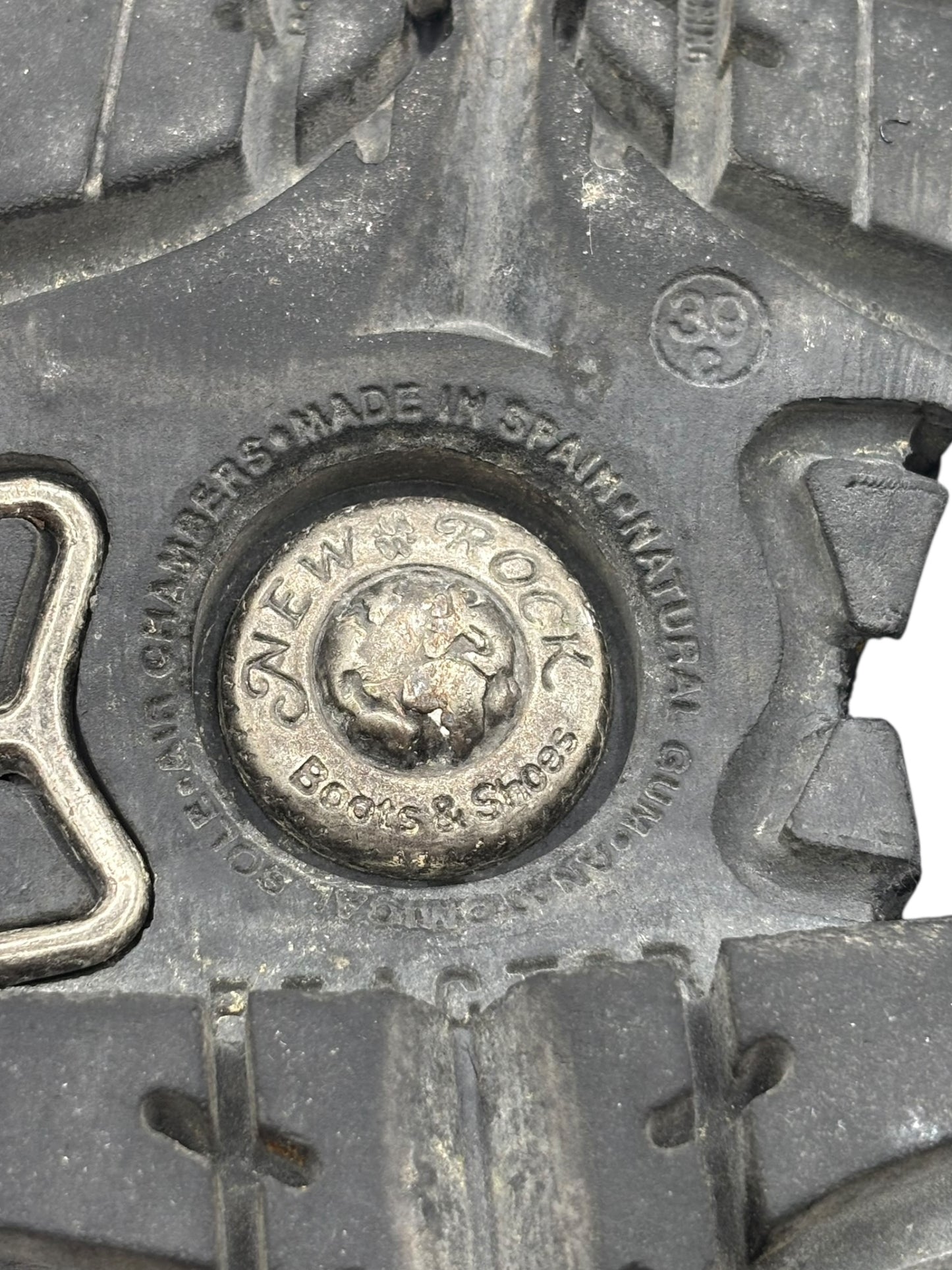 Vintage New Rock cross reactor leather platform boots size 39