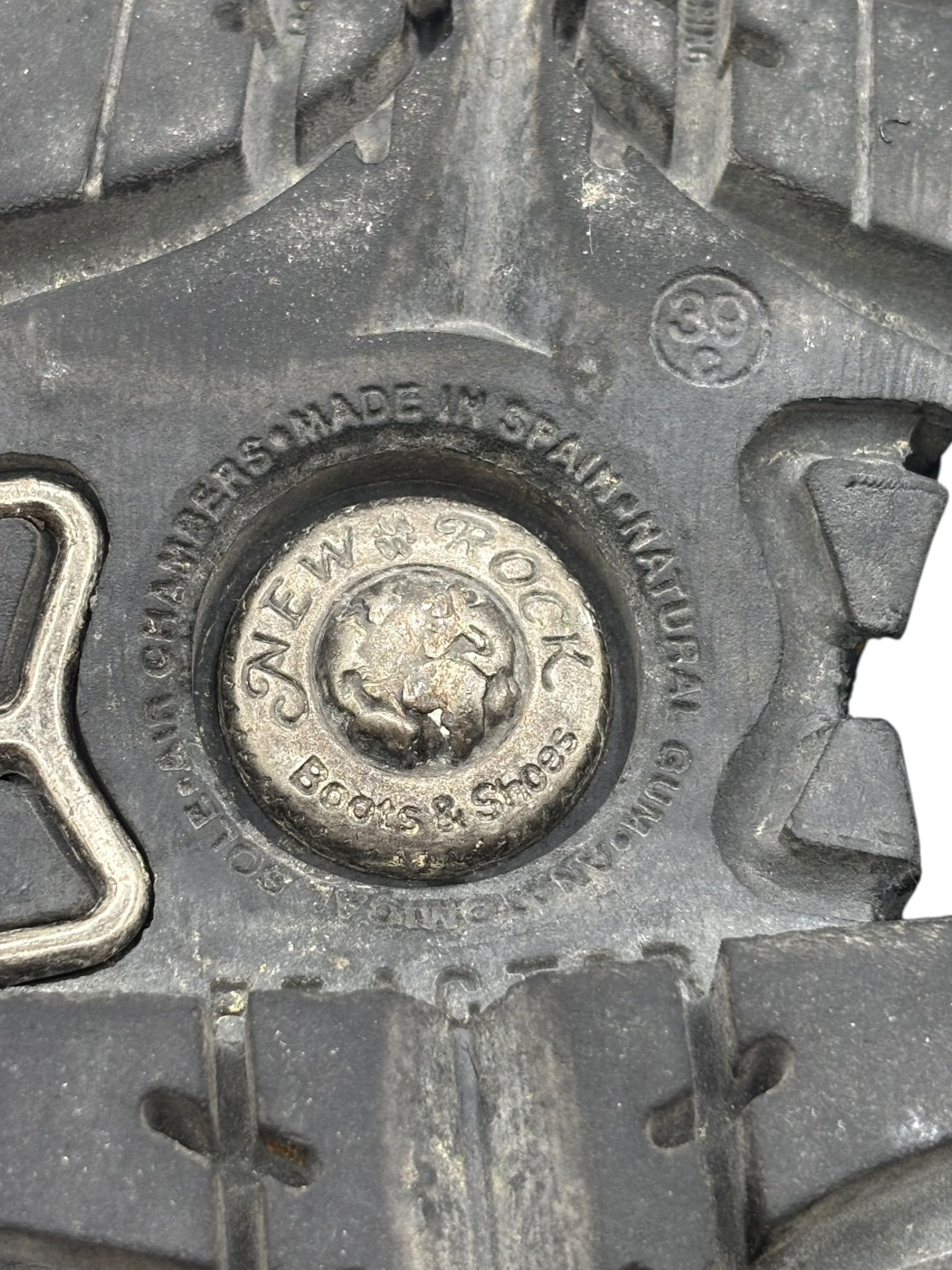 Vintage New Rock cross reactor leather platform boots size 39