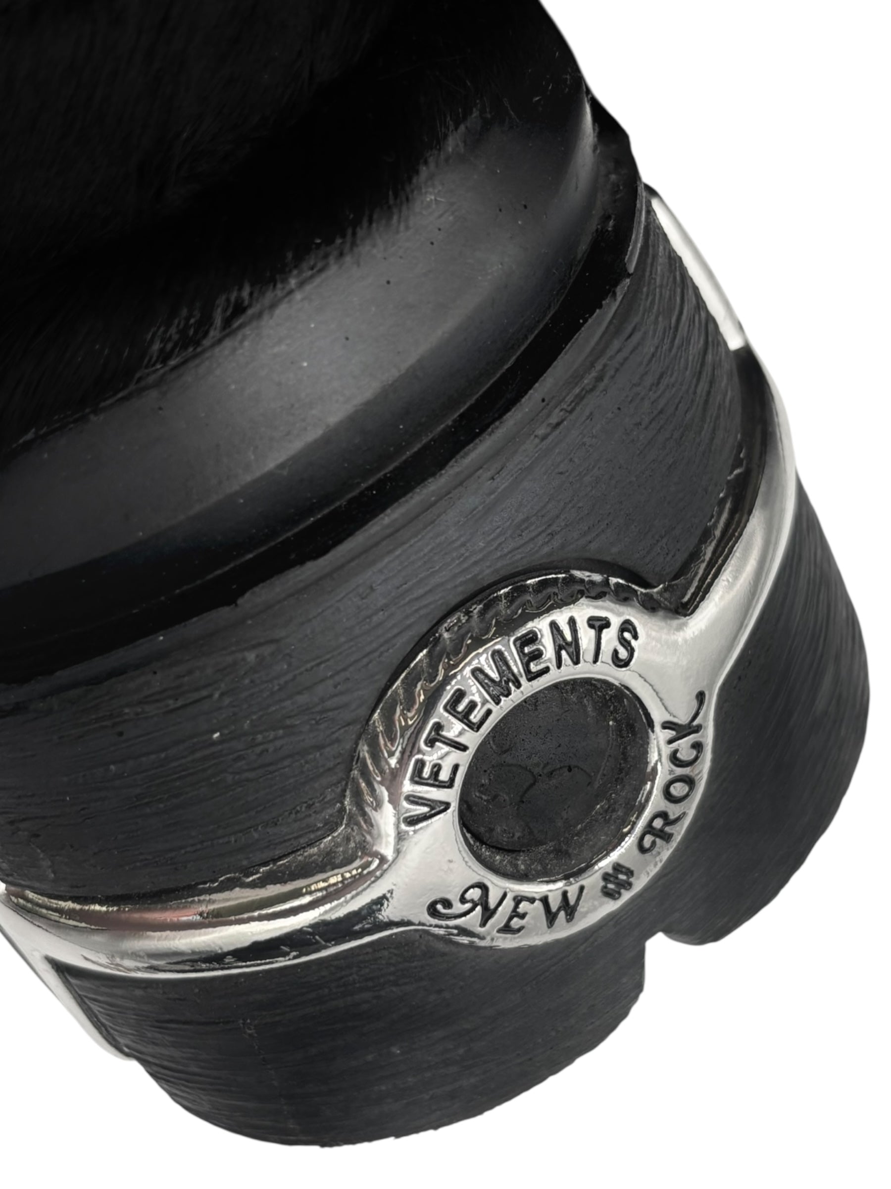 New Rock x Vetements M-106 fur platform boots size 44