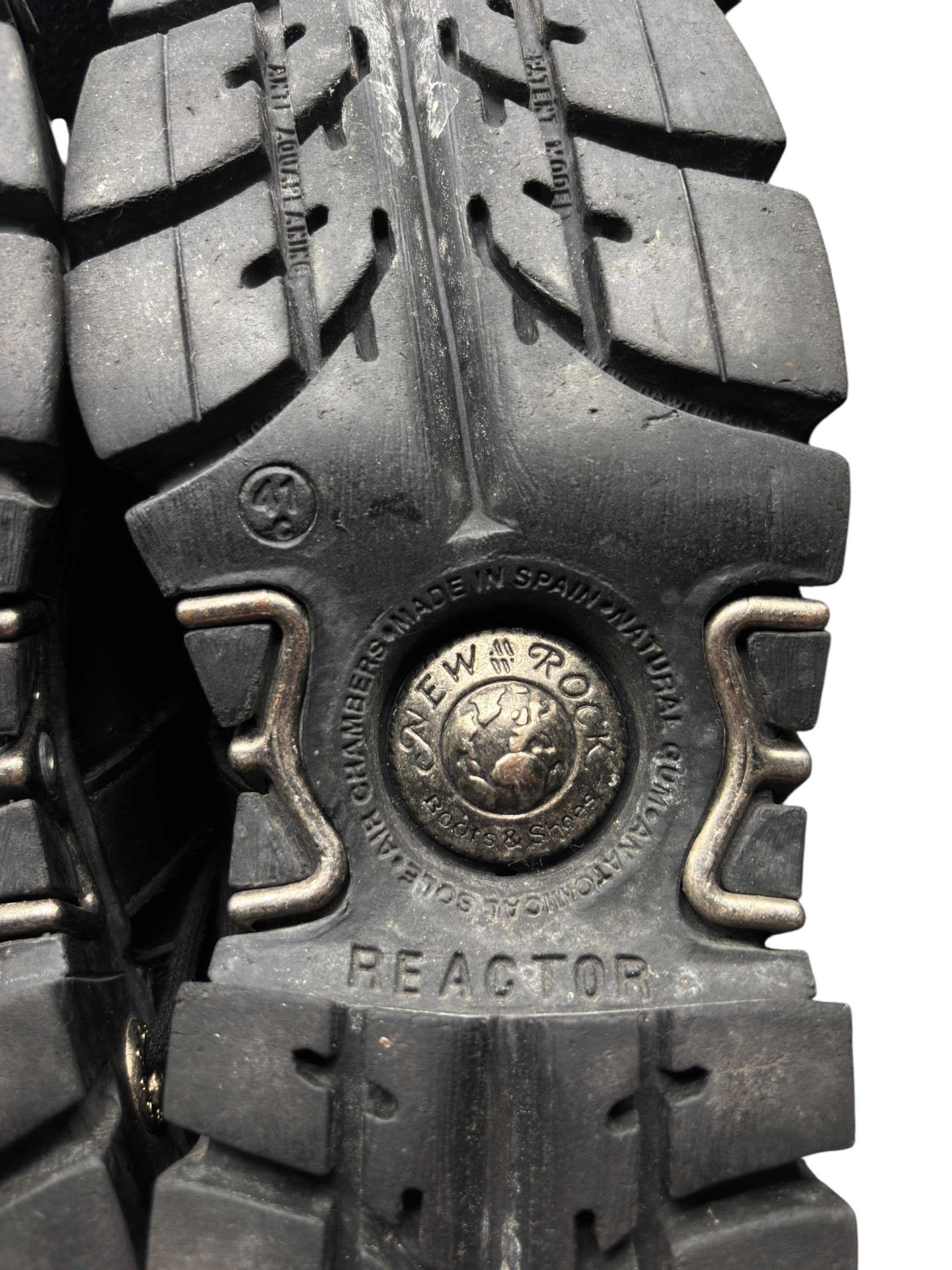 Vintage New Rock knee high reactor leather boots size 41