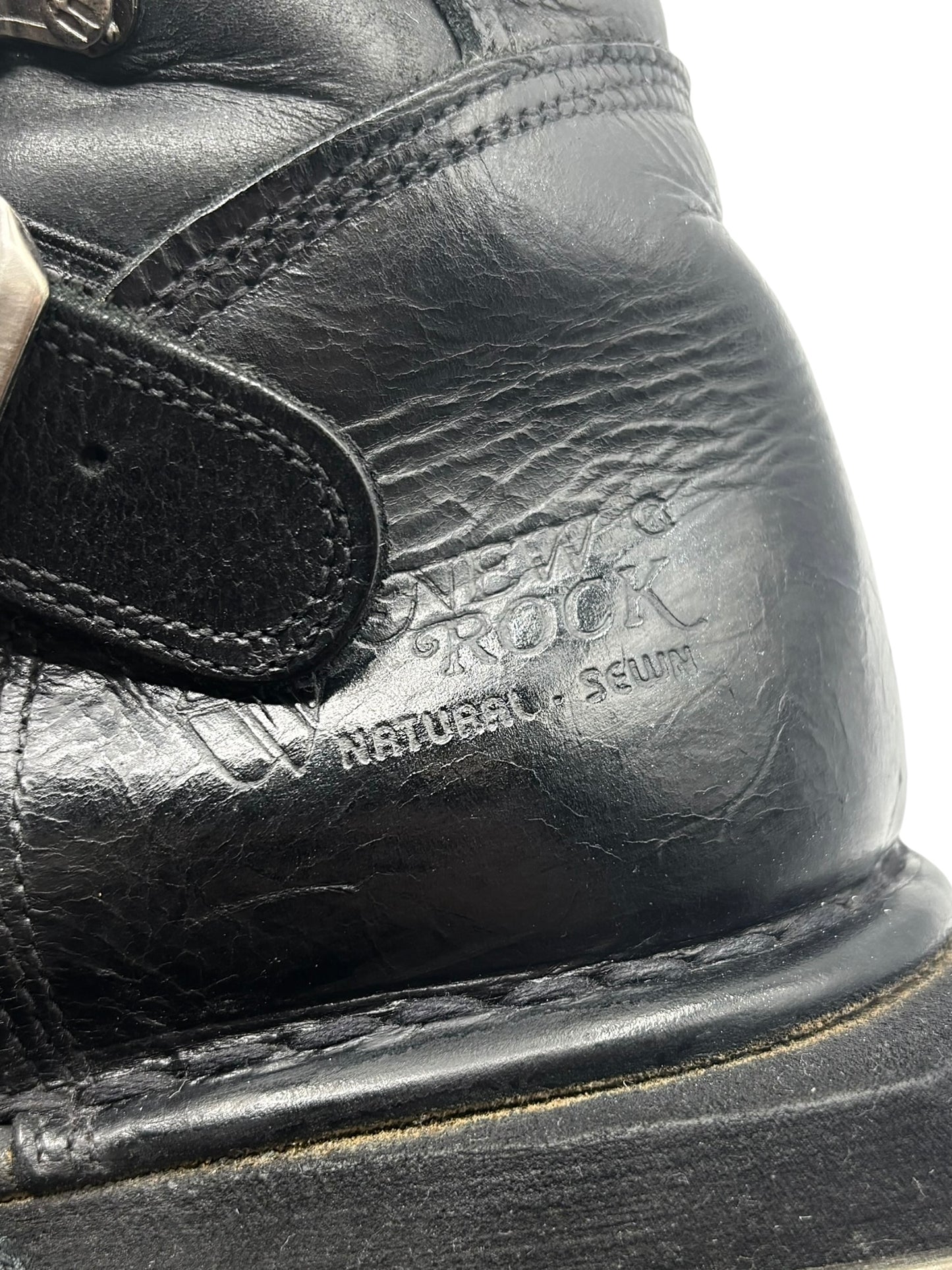 VERY RARE vintage New Rock atom mid-calf platform boots size 41