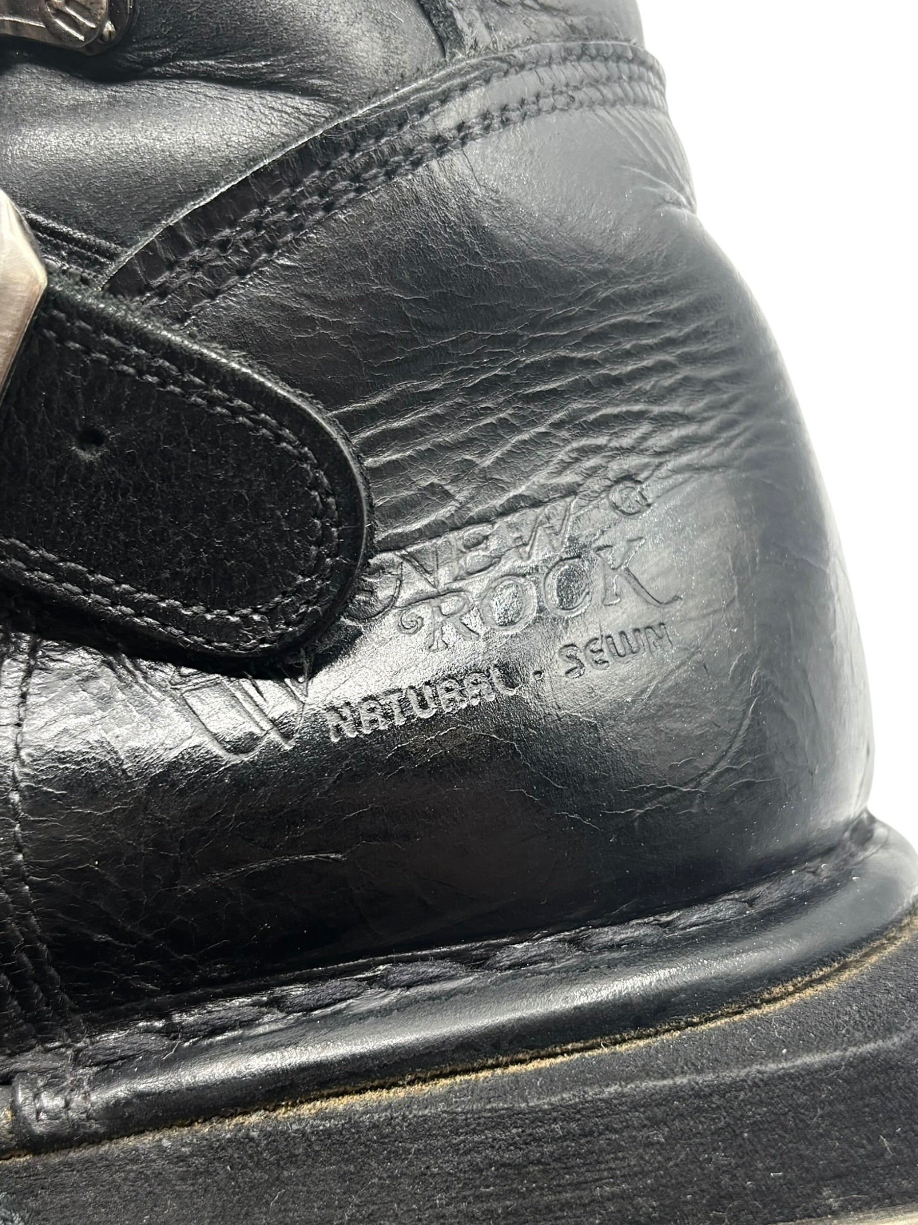 VERY RARE vintage New Rock atom mid-calf platform boots size 41