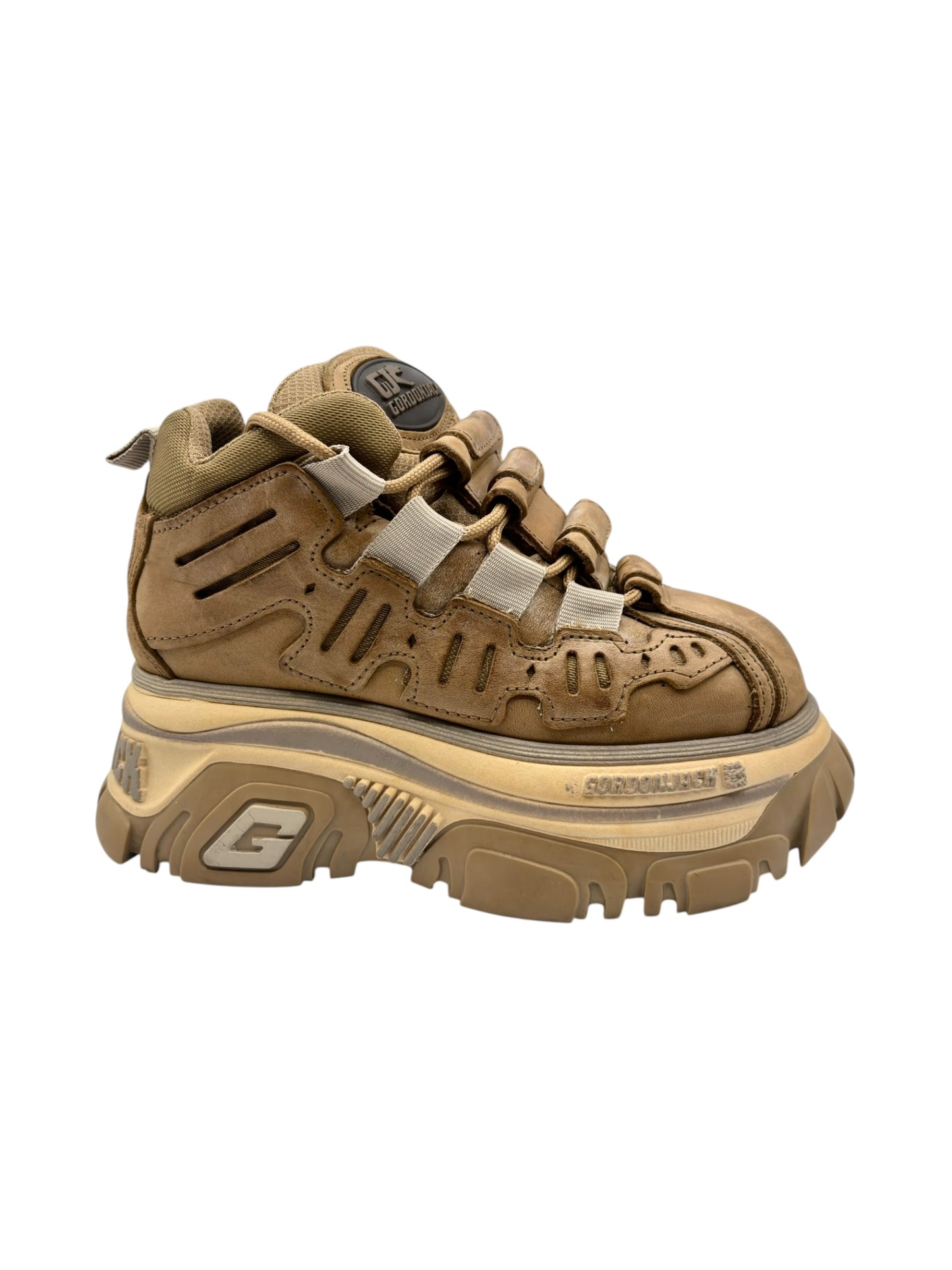 Vintage Gordon Jack beige platform boots size 36