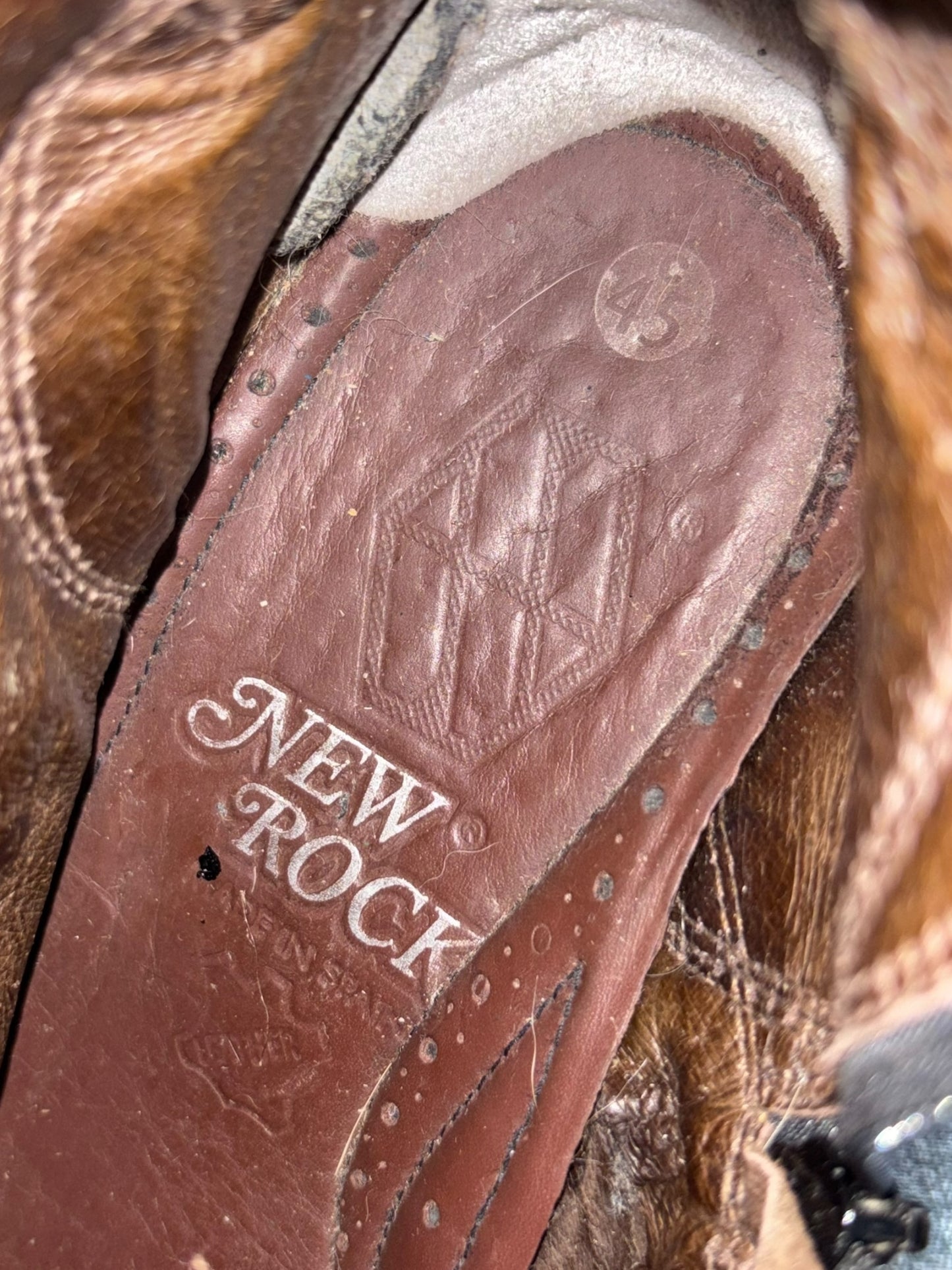 Vintage New Rock mid-calf platform boots size 45