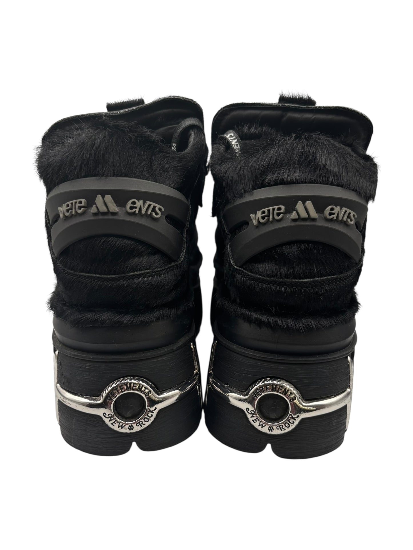 New Rock x Vetements M-106 fur platform boots size 44