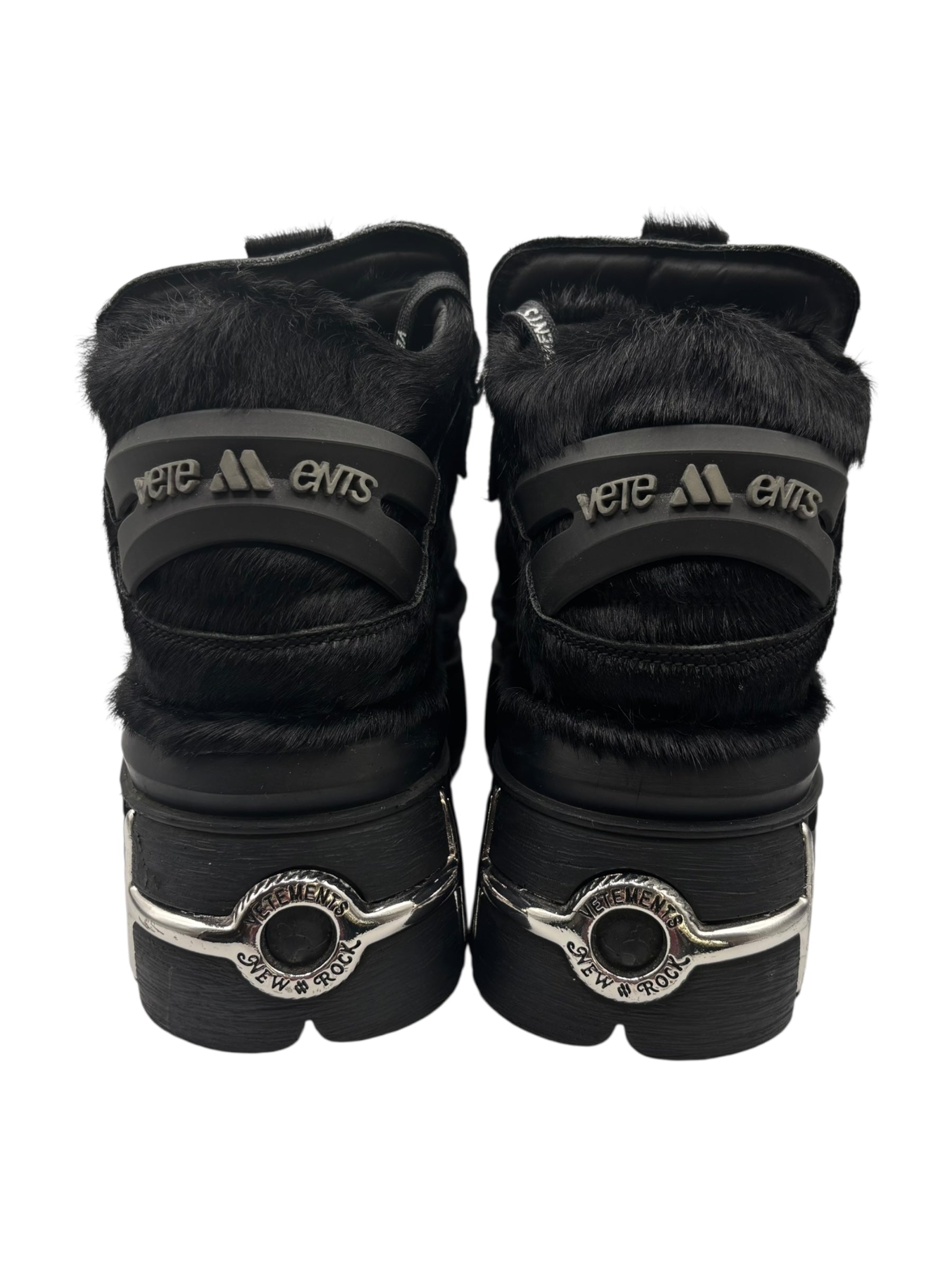 New Rock x Vetements M-106 fur platform boots size 44