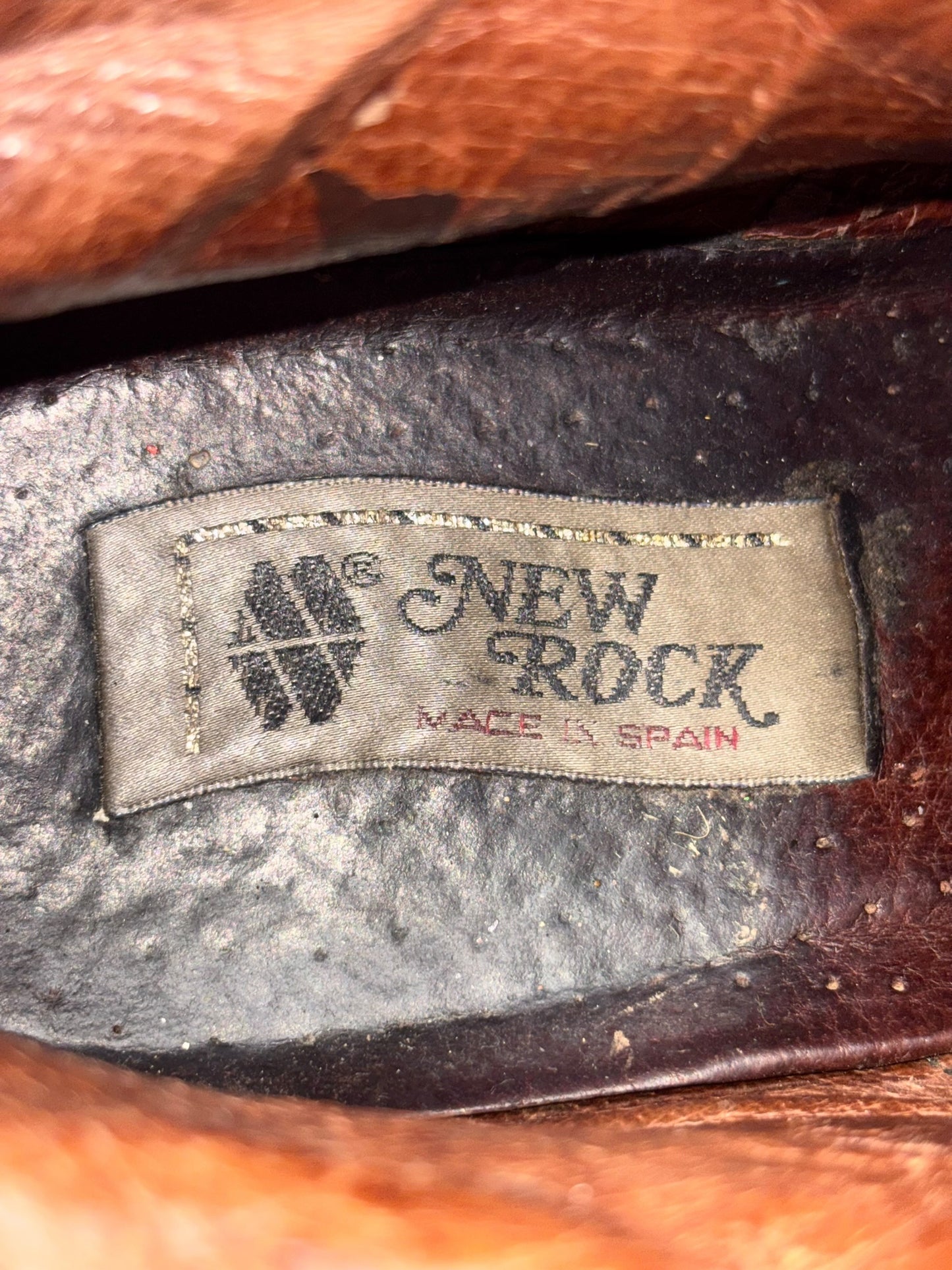 Vintage New Rock classic leather boots size 44