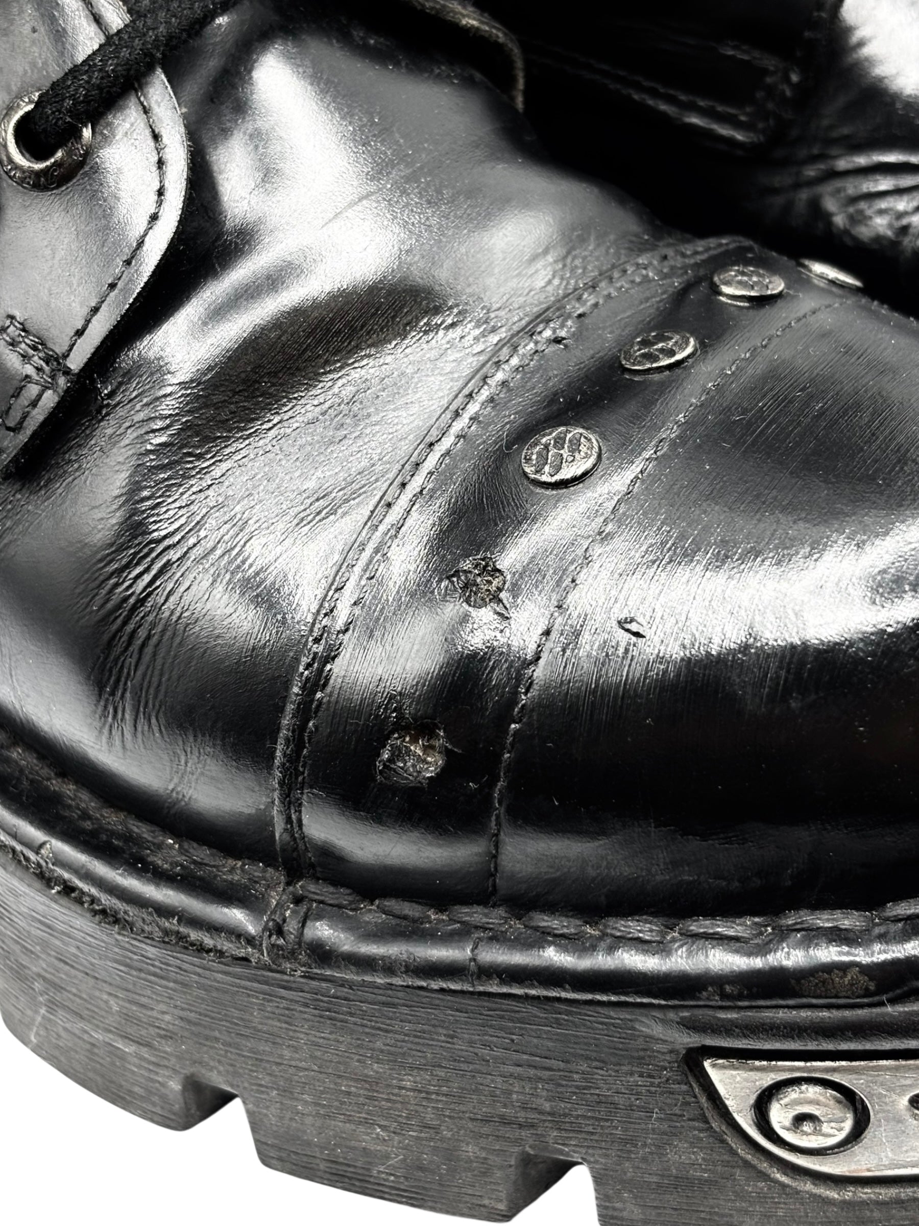 New Rock bullet leather boots size 40