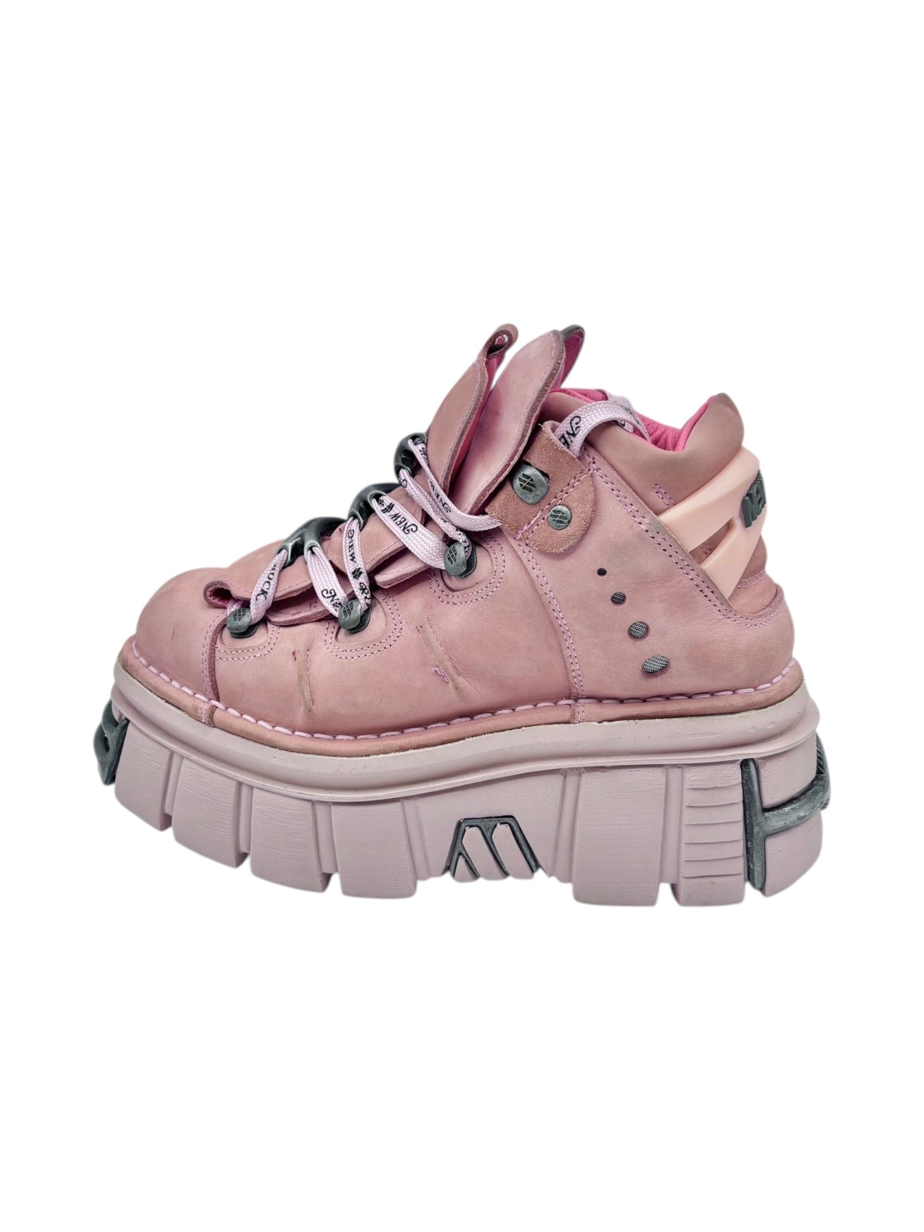 New Rock M-106-C58 pink platform boots size 44