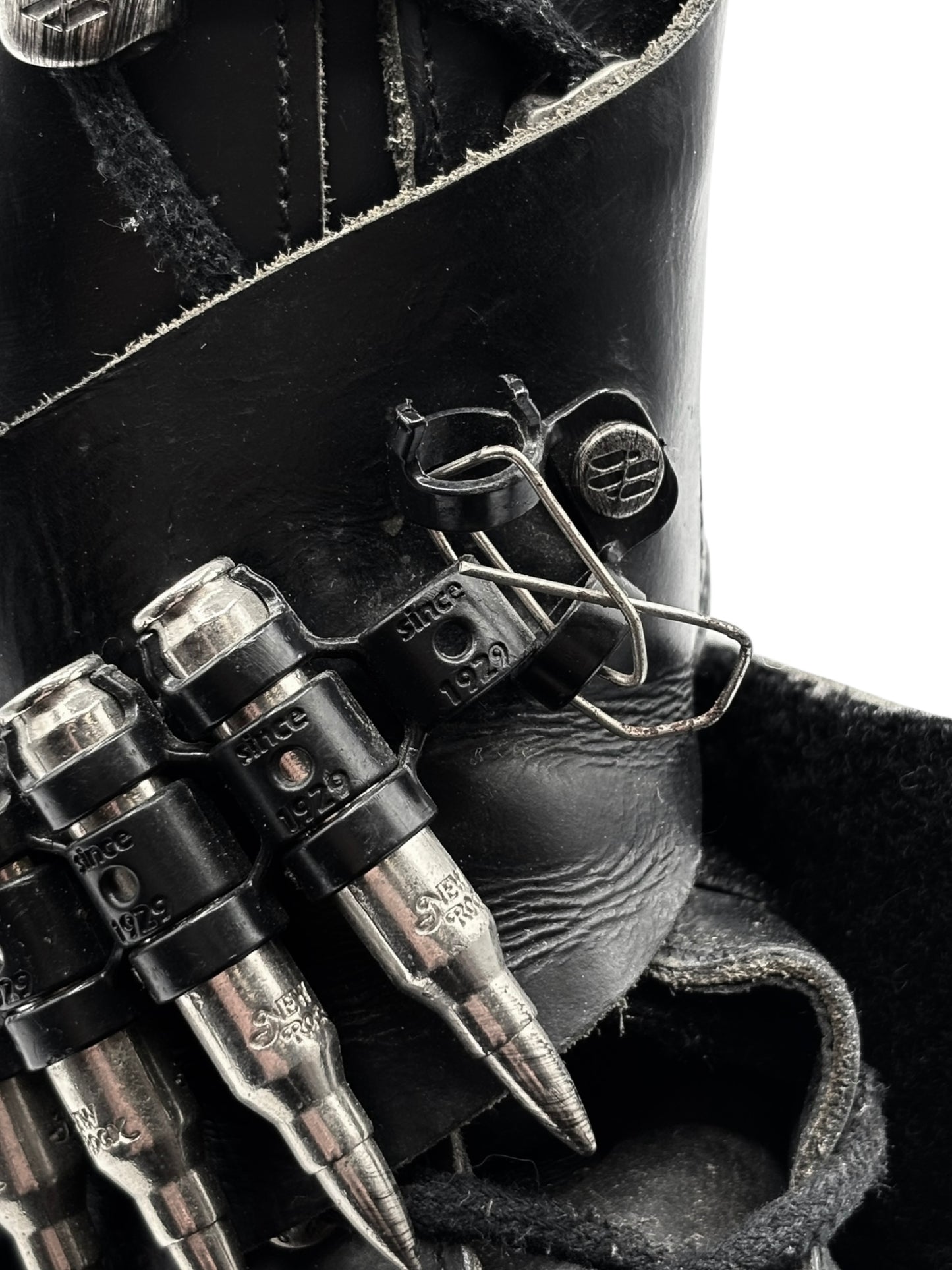 New Rock bullet leather boots size 40