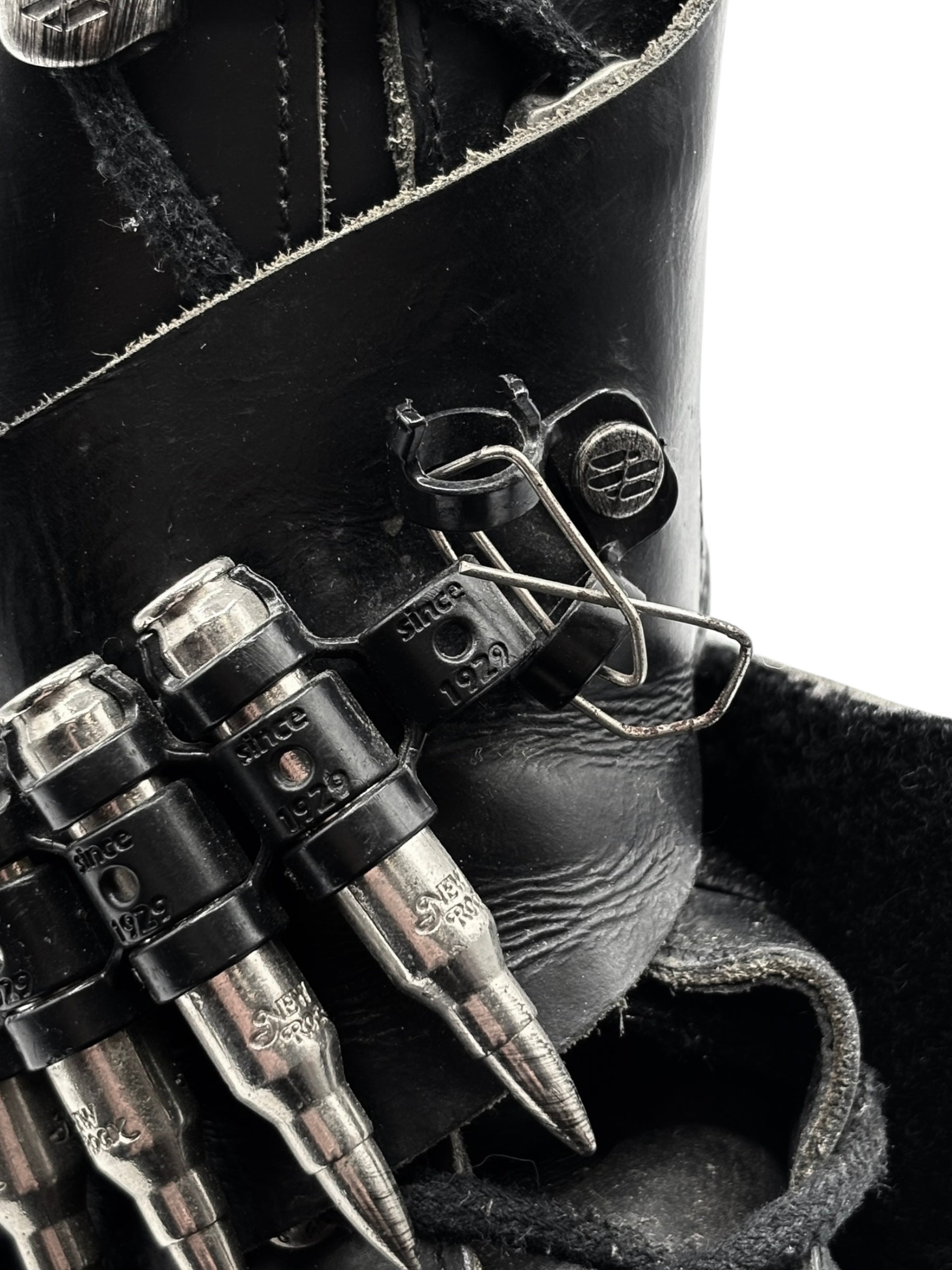 New Rock bullet leather boots size 40