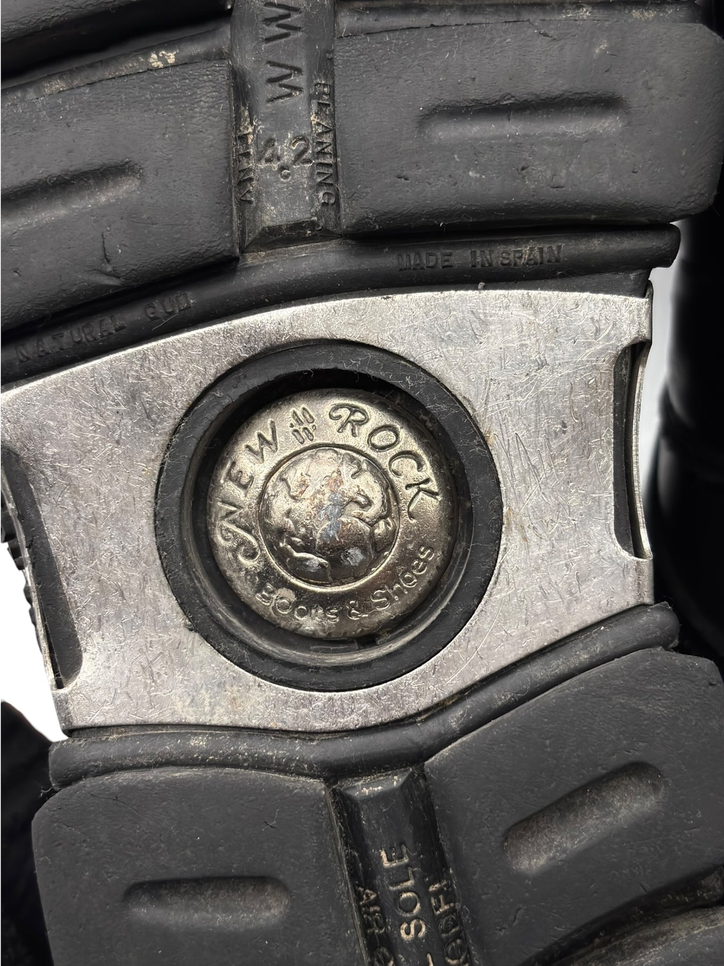 Vintage New Rock avant garde leather platform boots size 41