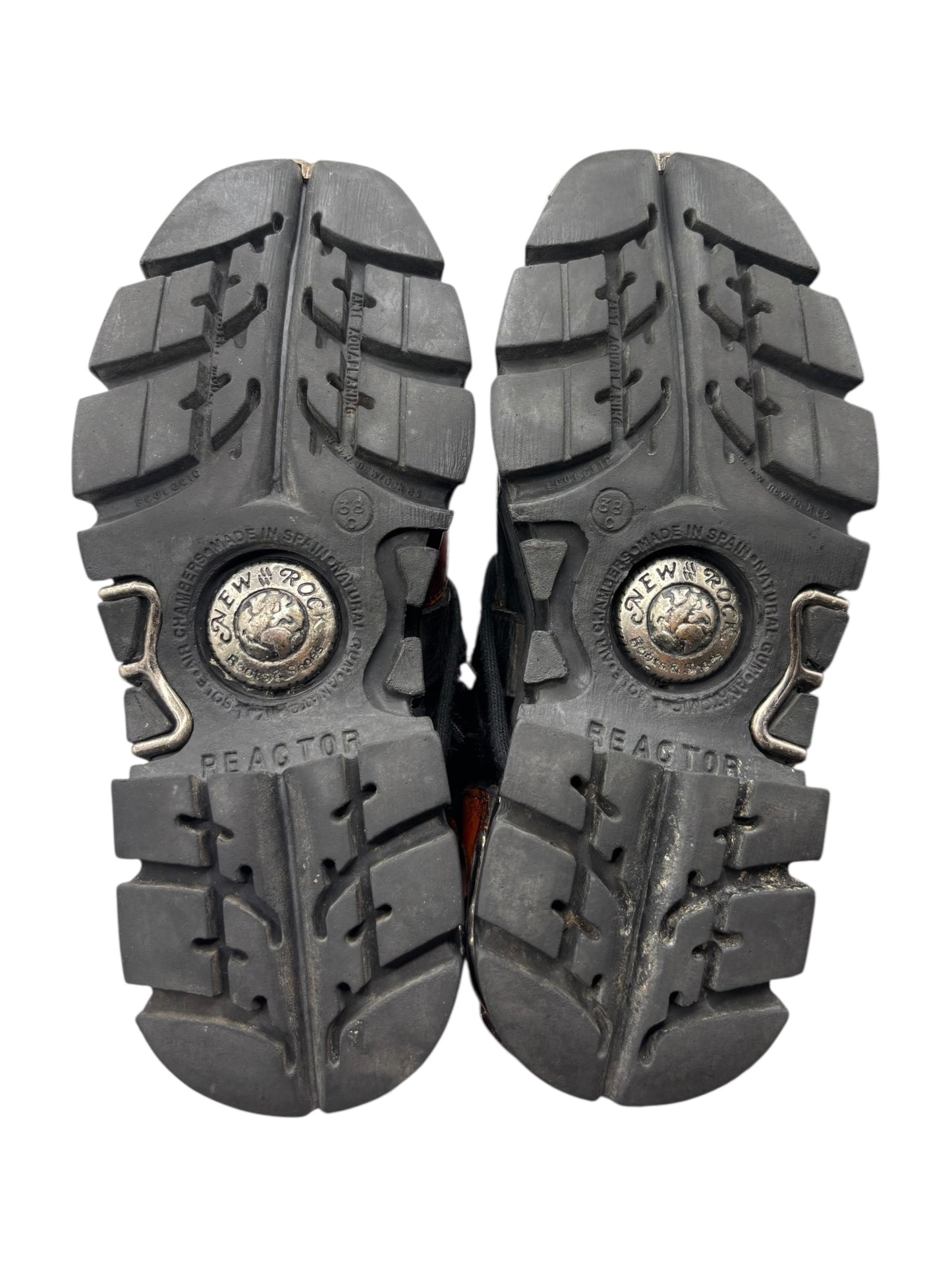 Vintage New Rock mid-calf flame reactor boots size 38