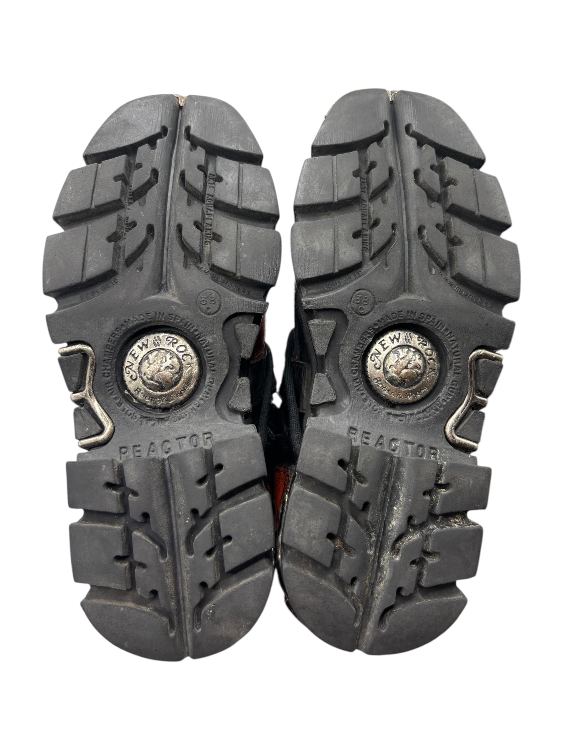 Vintage New Rock mid-calf flame reactor boots size 38